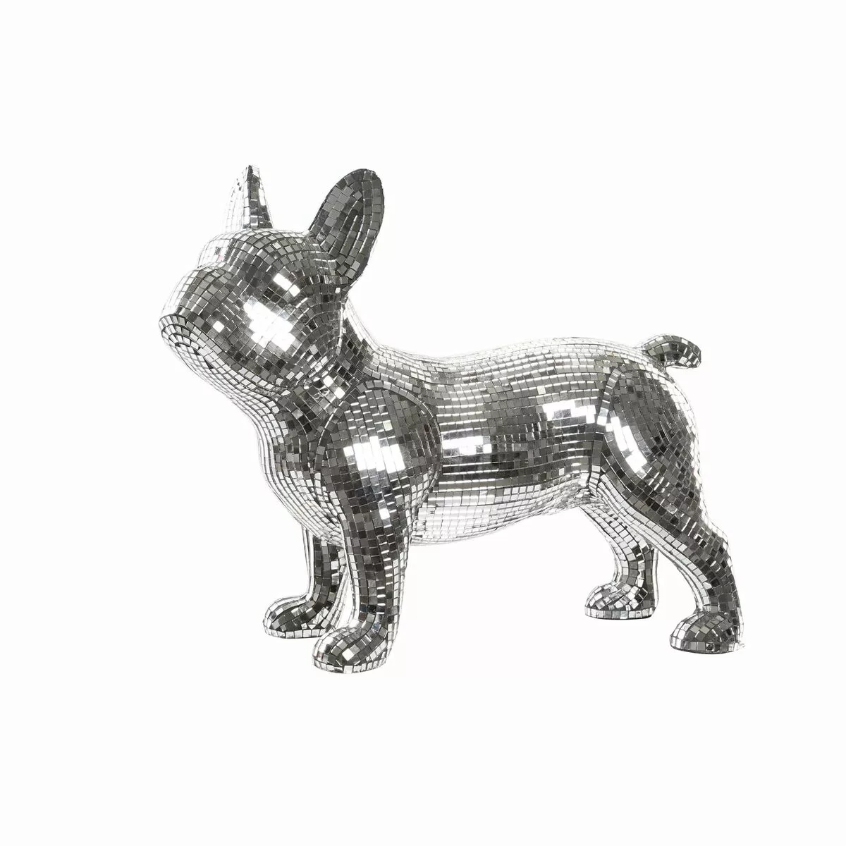 Deko-figur Dkd Home Decor Französisch Silberfarben Bulldog Harz Moderne (44 günstig online kaufen