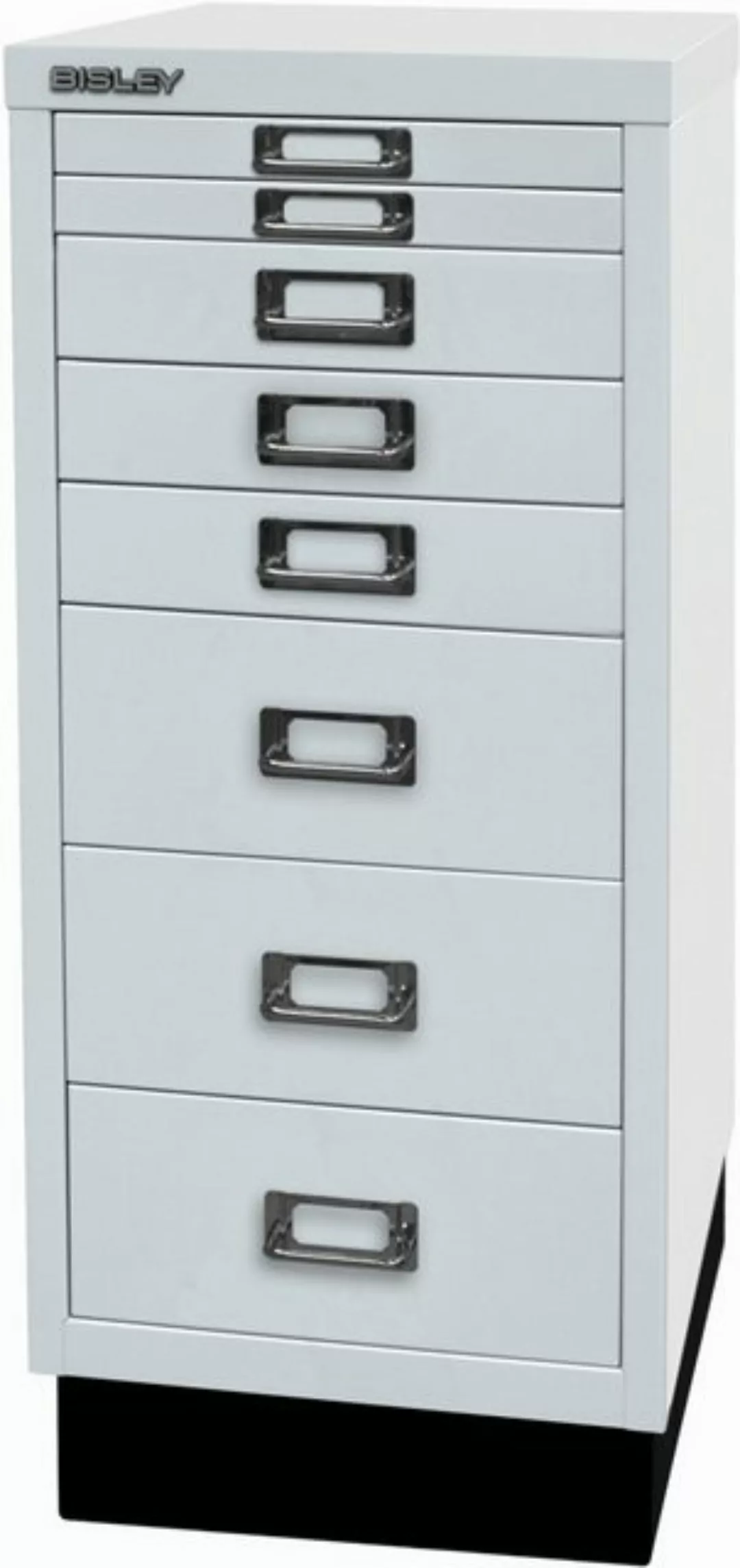 Bisley Aktenschrank Schubladenschrank MultiDrawer 29er Serie Sockel A4 8 Sc günstig online kaufen