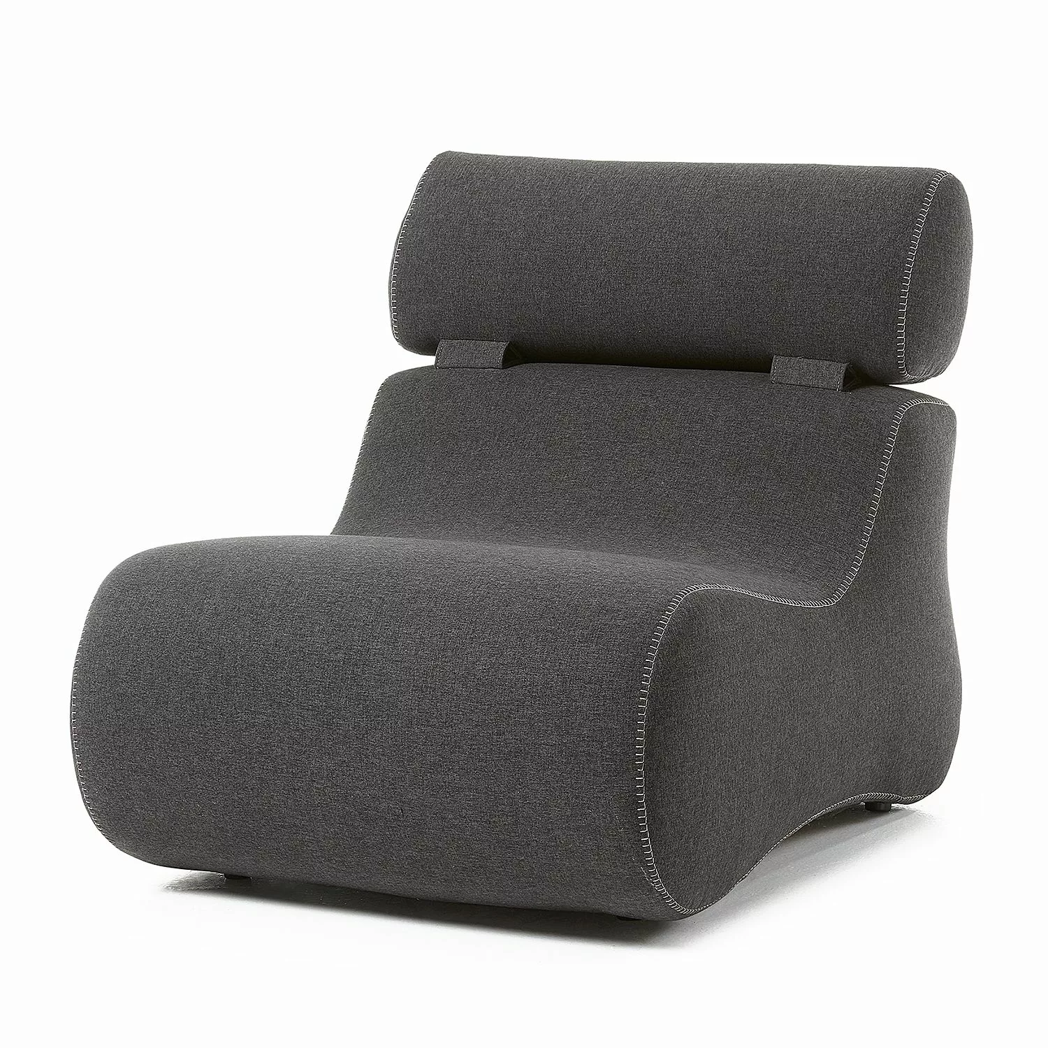 home24 Fredriks Sessel Coppull Grau Webstoff 79x93x105 cm (BxHxT) günstig online kaufen