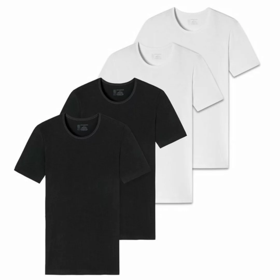 Schiesser T-Shirt Herren T-Shirt 4er Pack - Serie "95/5", Rundhals günstig online kaufen