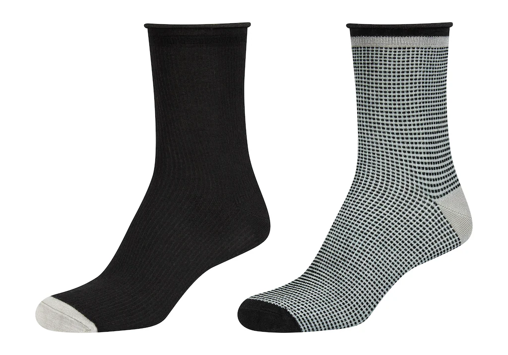 Camano Langsocken "mit verstärkter Ferse", (4er Pack), mit hautfreundlichem günstig online kaufen