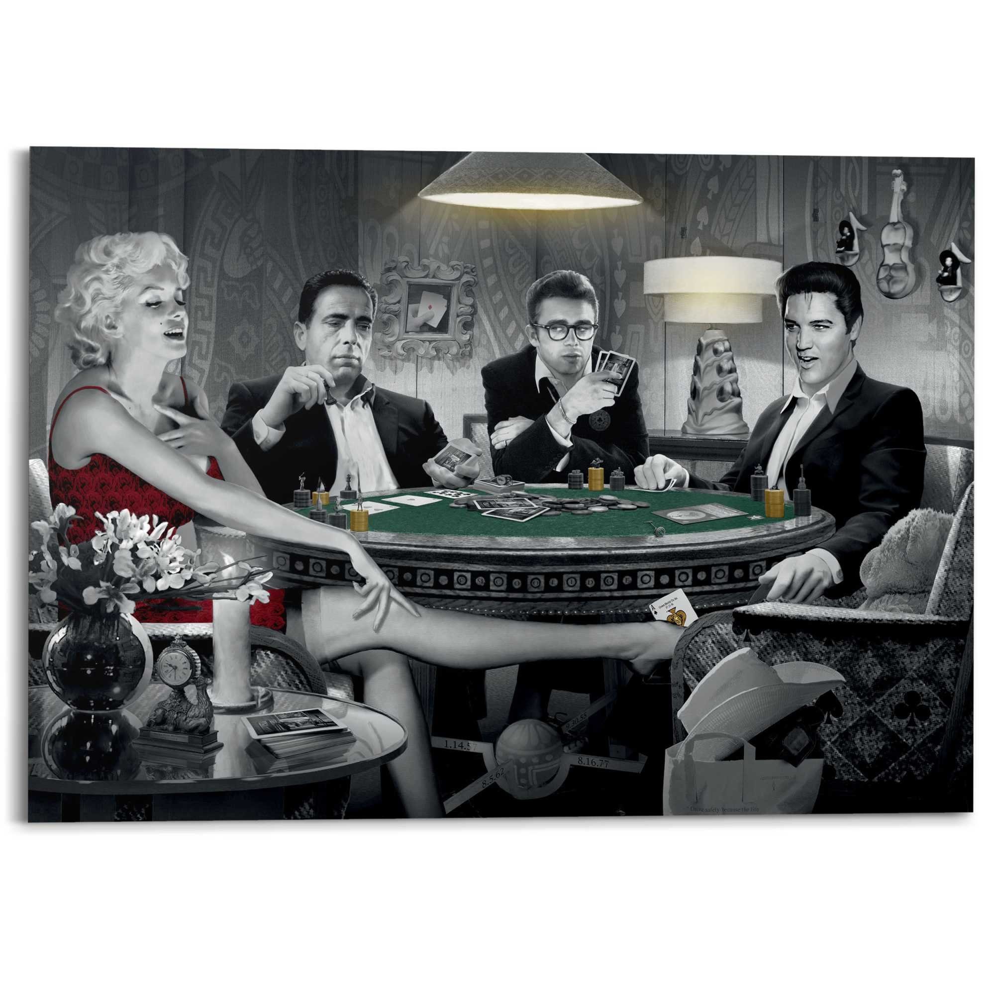 Reinders Deco-Panel "Monroe, Bogart, Dean, Elvis" günstig online kaufen