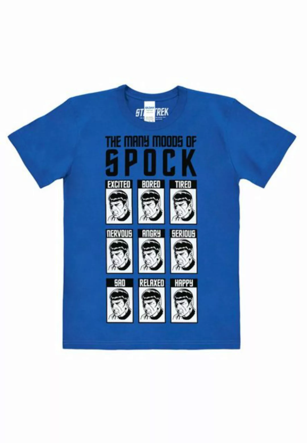 LOGOSHIRT T-Shirt "Star Trek - Moods of Spock", mit großem Spock Moods-Logo günstig online kaufen