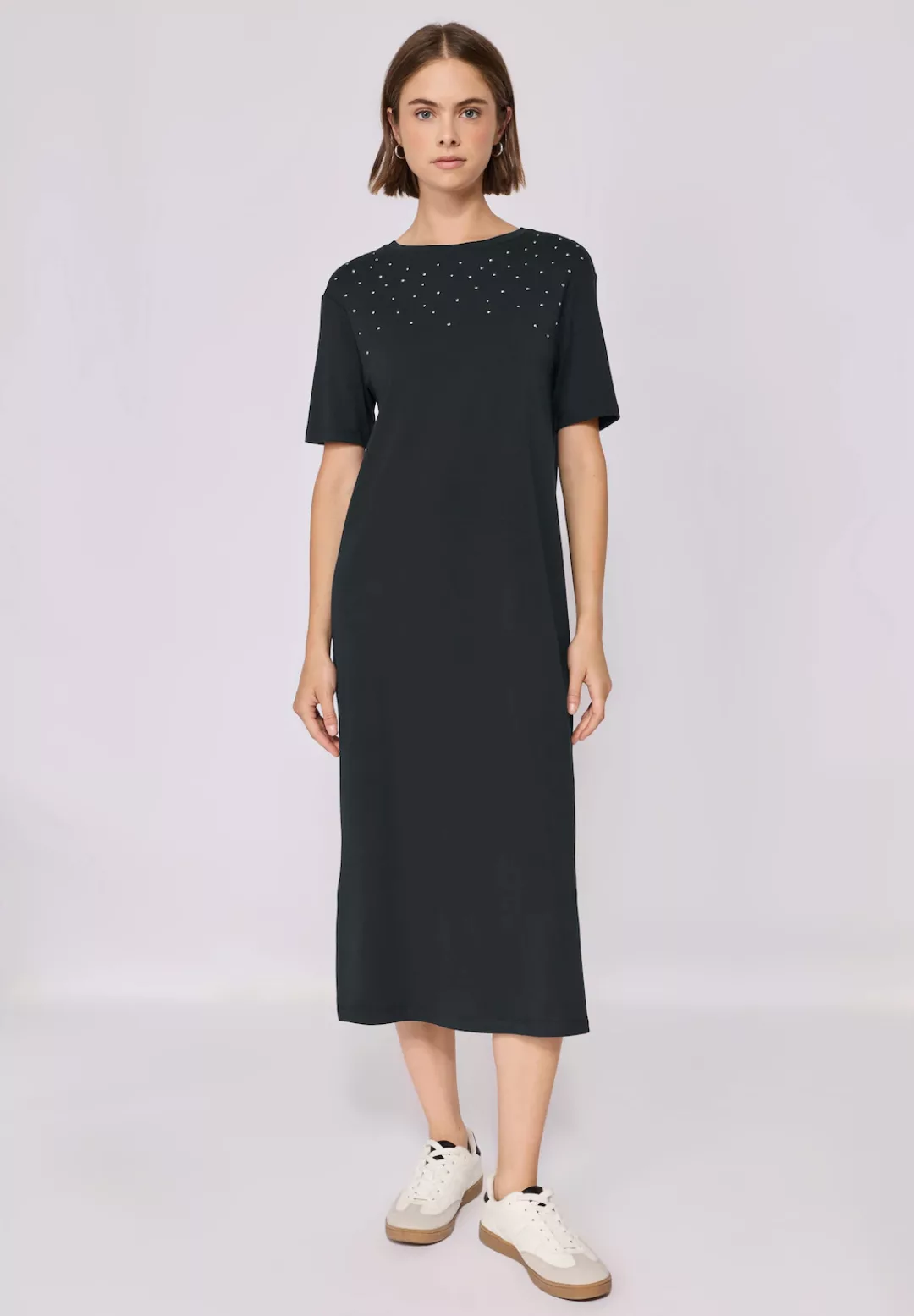 STREET ONE STUDIO Shirtkleid, mit Rundhalsausschnitt günstig online kaufen