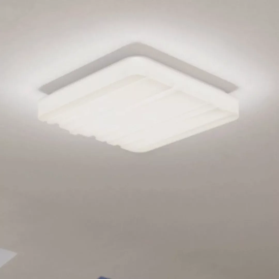 LED Deckenleuchte Ferentino in Weiß 10W 1100lm eckig 280mm günstig online kaufen