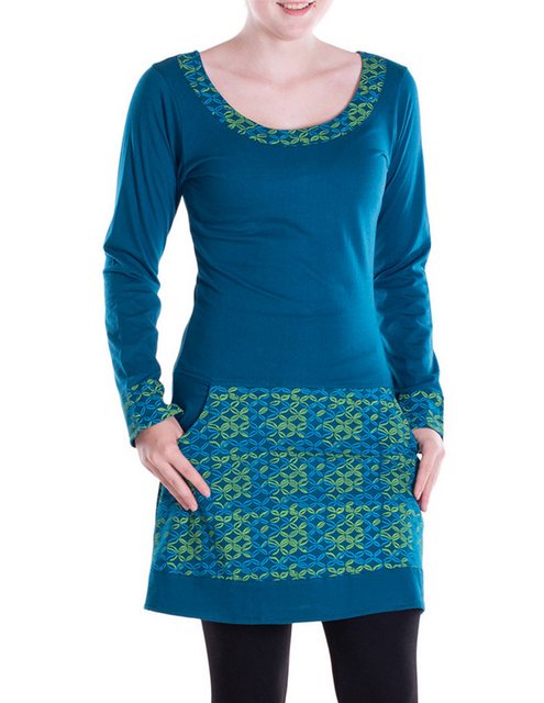 Vishes Langarmshirt Langarmshirt-Kleid Leicht Kurze Damen Kleider Langarm T günstig online kaufen