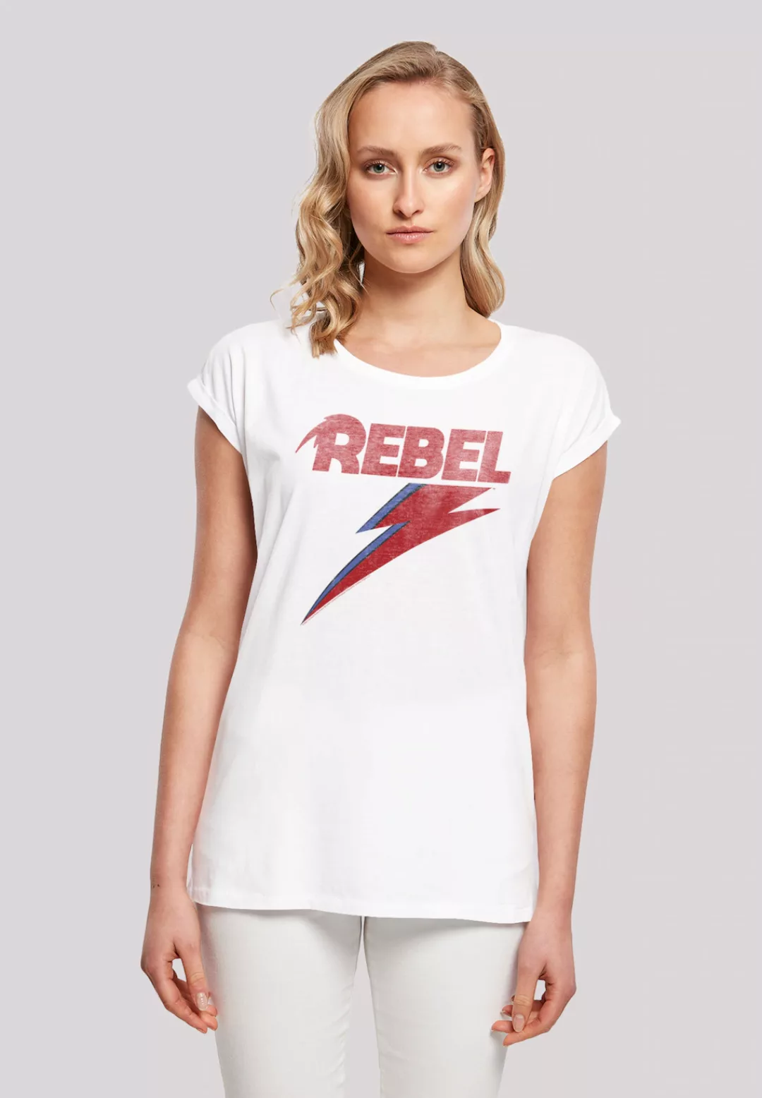 F4NT4STIC T-Shirt "David Bowie Distressed Rebel", Print günstig online kaufen