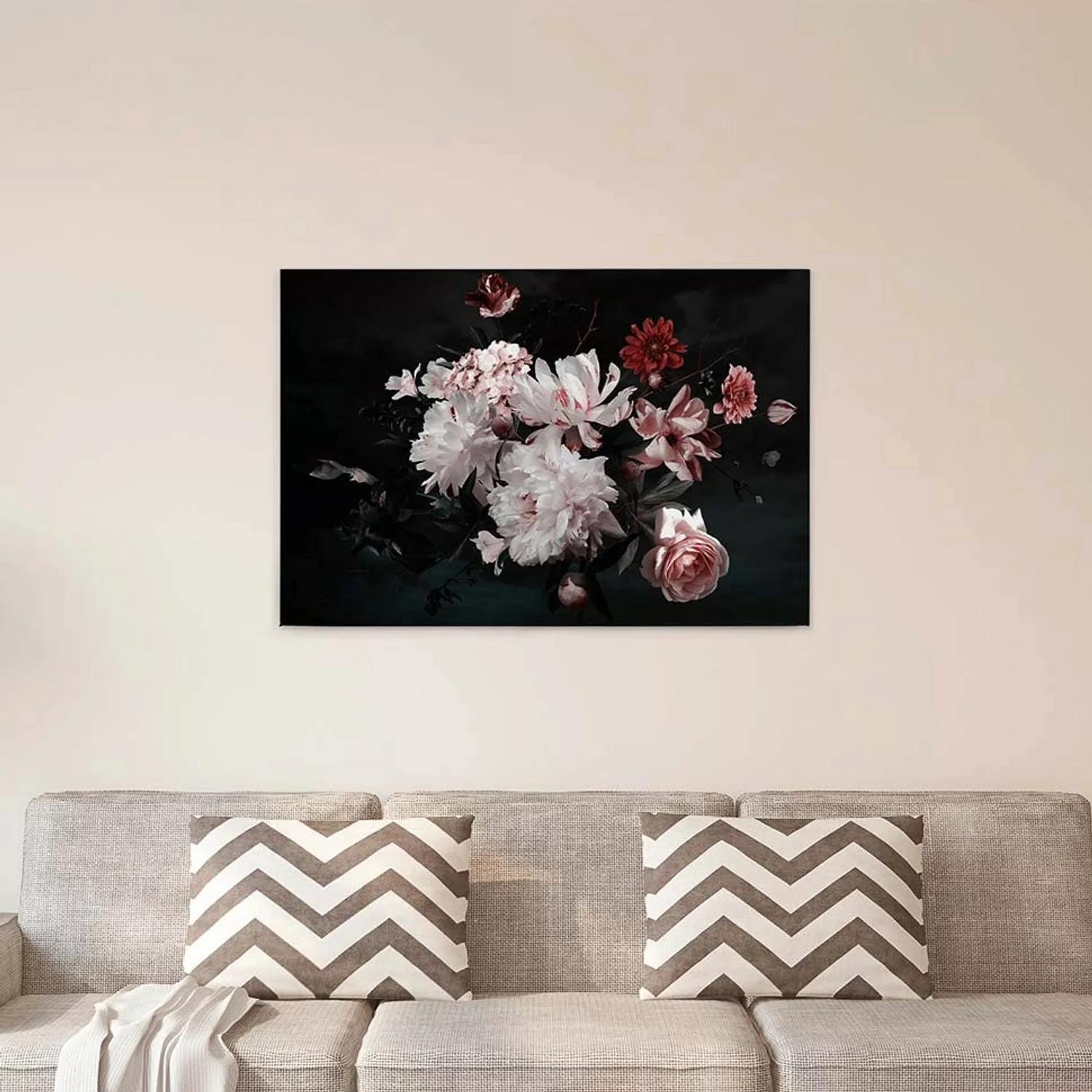 A.S. Création Leinwandbild "Blunch Of Flowers", Blumen, (1 St.), Romantisch günstig online kaufen