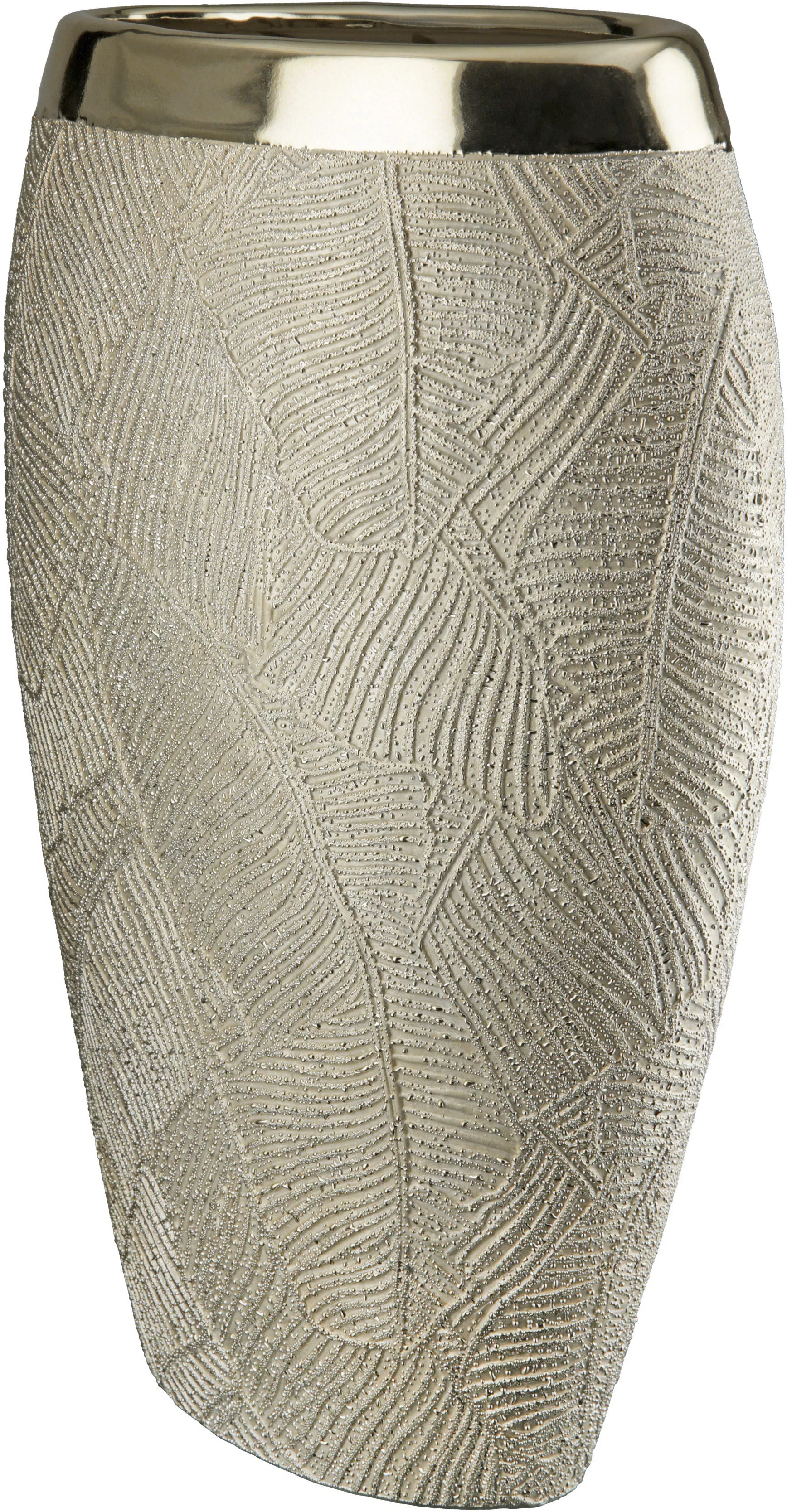 GILDE Dekovase »Cascade«, aus Keramik, Höhe ca. 35 cm günstig online kaufen