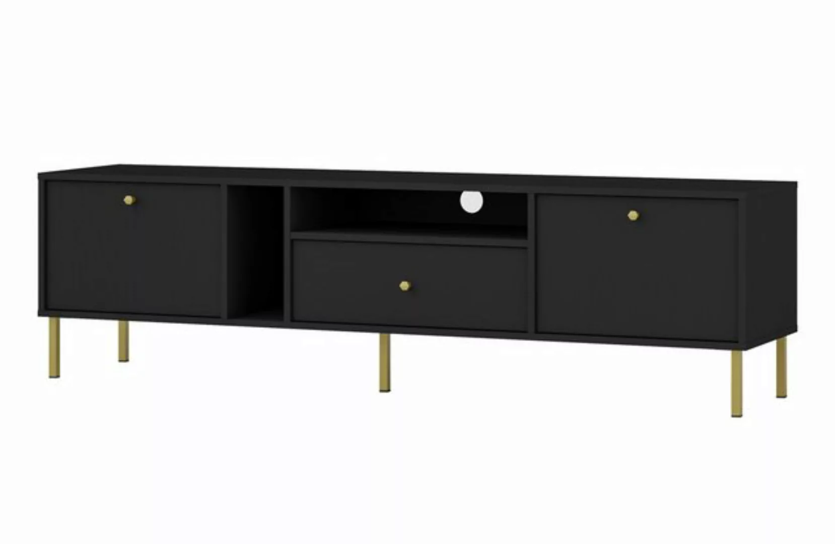 Furnix TV-Schrank Tonkin Kabinett Sideboard mit zwei Schränken und Schublad günstig online kaufen