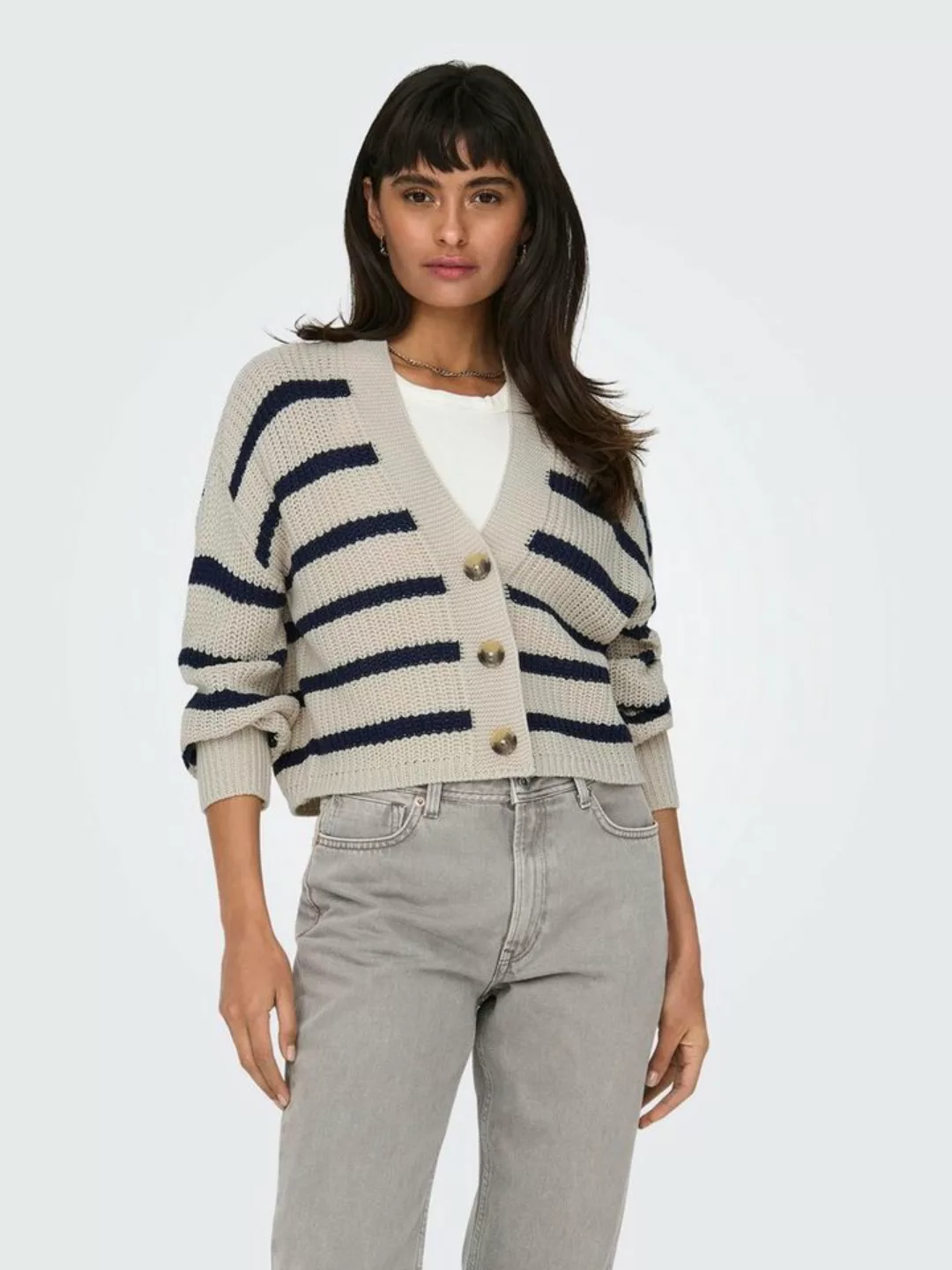 ONLY Strickjacke ONLCAROLNICE STRIPE CARDIGAN KNT NOOS günstig online kaufen