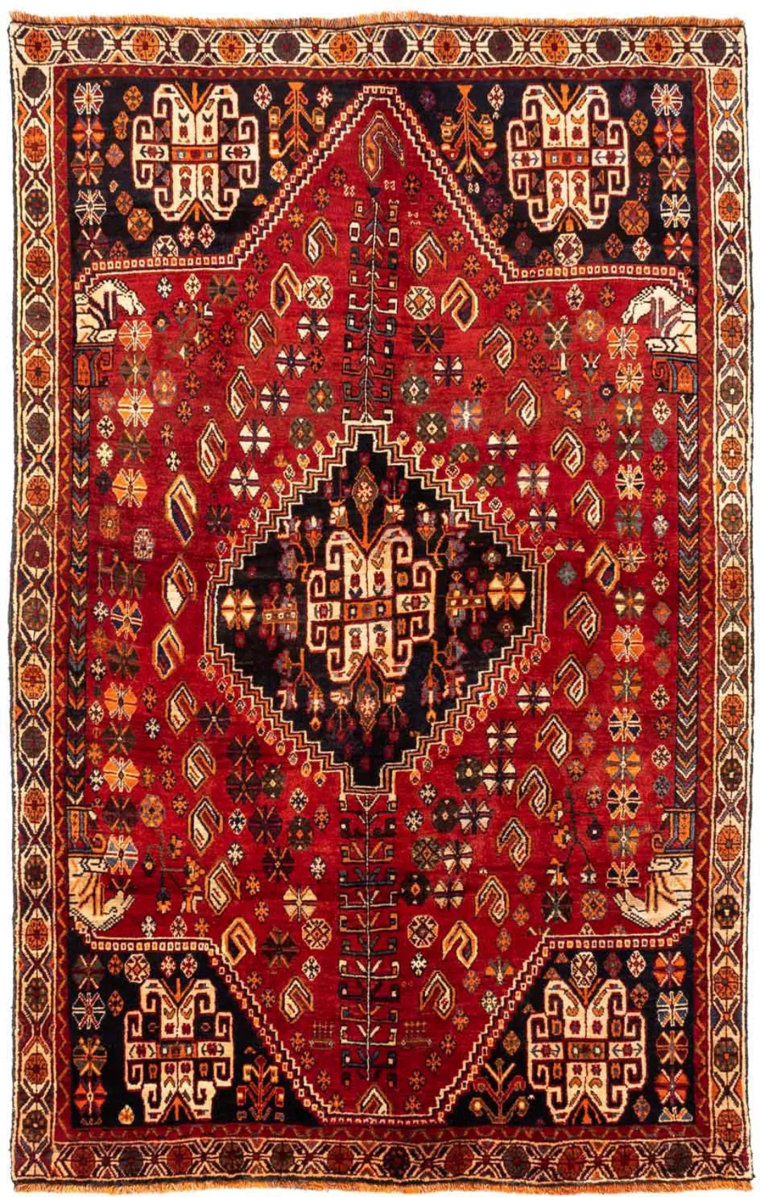 morgenland Wollteppich »Shiraz Medaillon 265 x 172 cm«, rechteckig günstig online kaufen