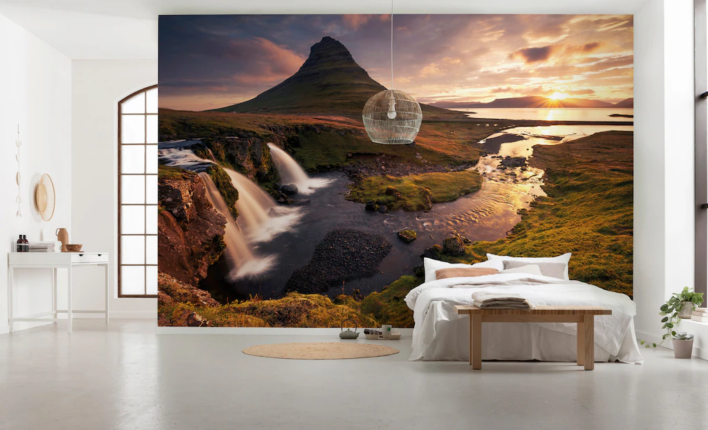 KOMAR Vlies Fototapete - Guten Morgen auf Isländisch - Größe 400 x 250 cm m günstig online kaufen