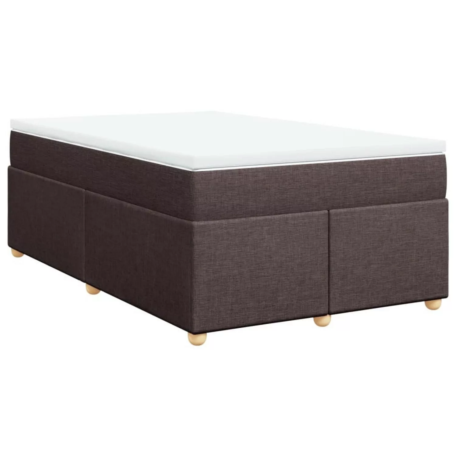 vidaXL Boxspringbett mit Matratze Dunkelbraun 120x200 cm Stoff2105505 günstig online kaufen