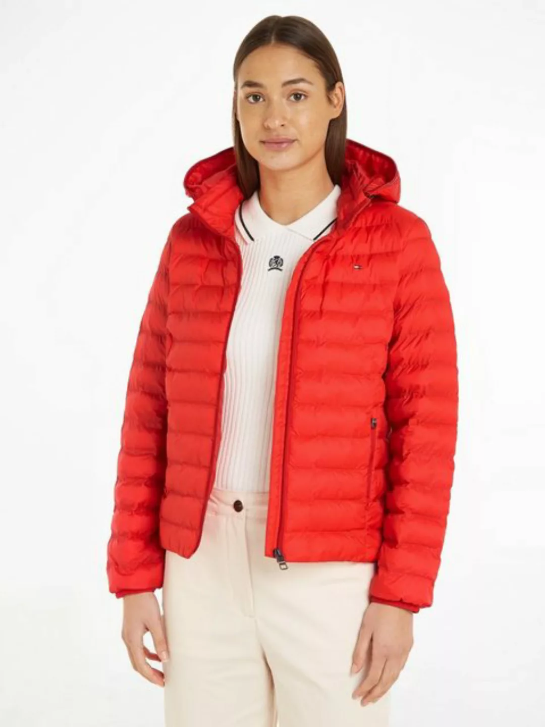 Tommy Hilfiger Steppjacke LW PADDED GLOBAL STRIPE JACKET mit Brand-Elastikt günstig online kaufen