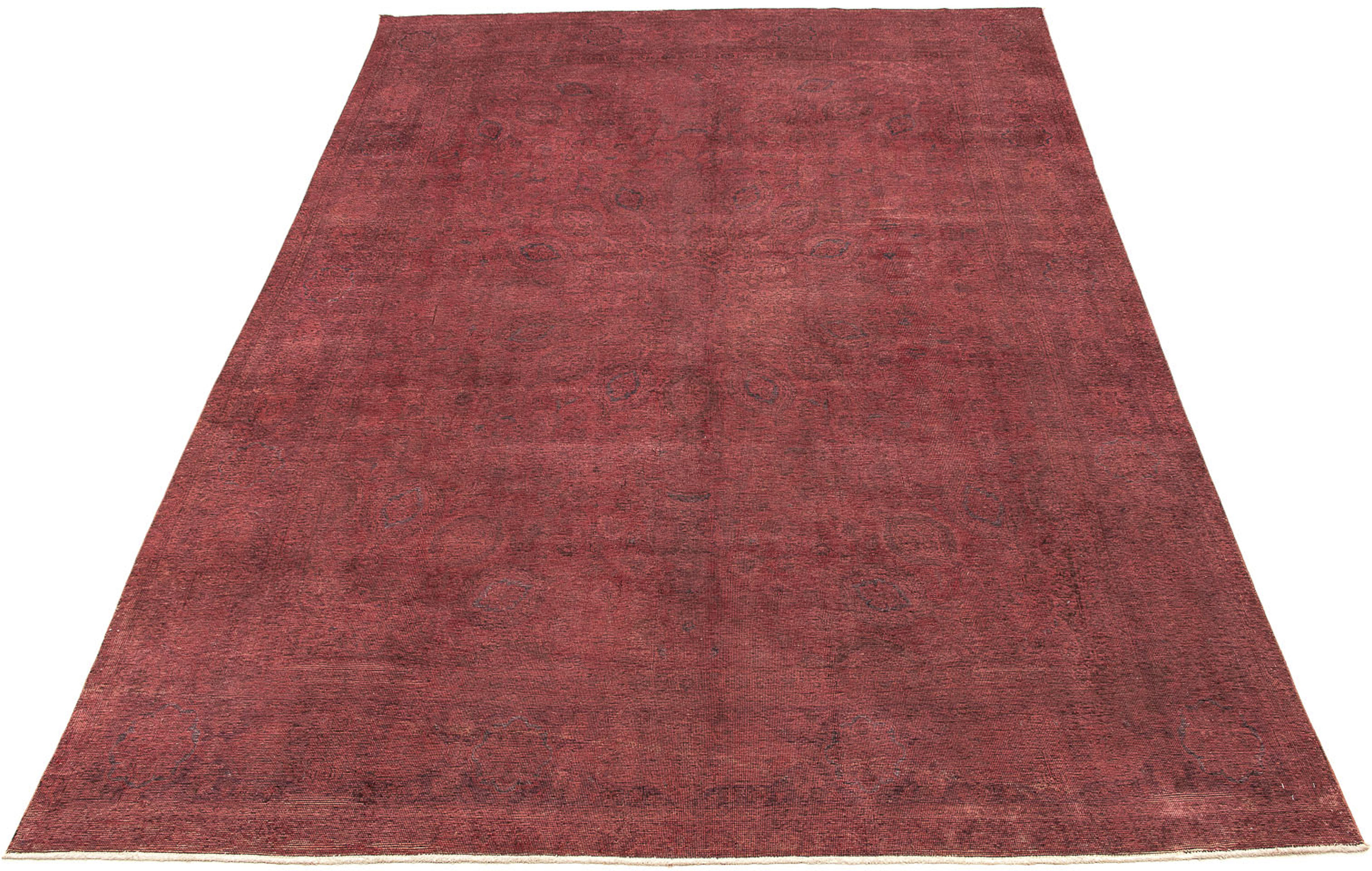 morgenland Teppich »Vintage - 393 x 285 cm - dunkelrot«, rechteckig, Wohnzi günstig online kaufen