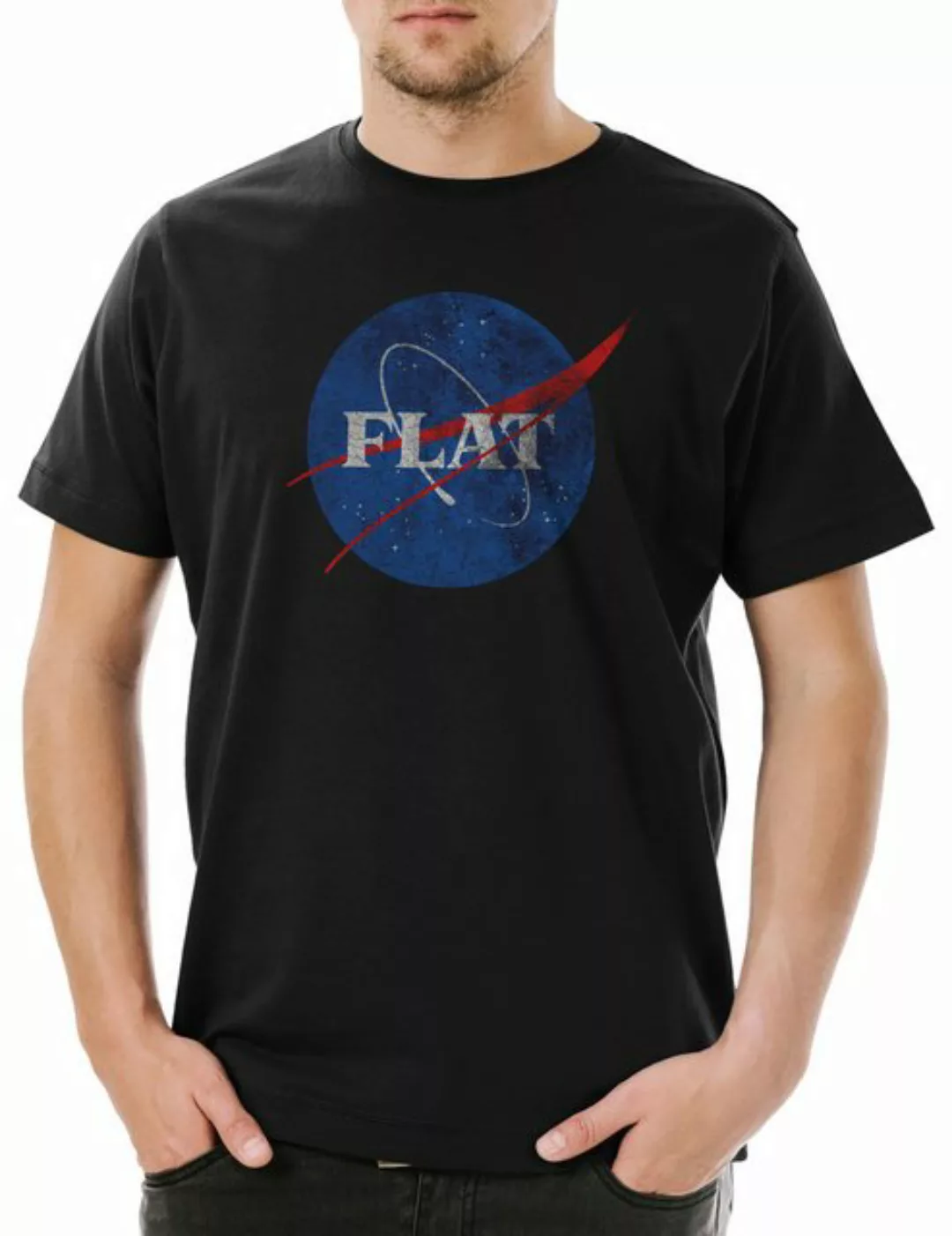 Urban Backwoods Print-Shirt Flat Earth II Herren T-Shirt Society Symbol Sig günstig online kaufen