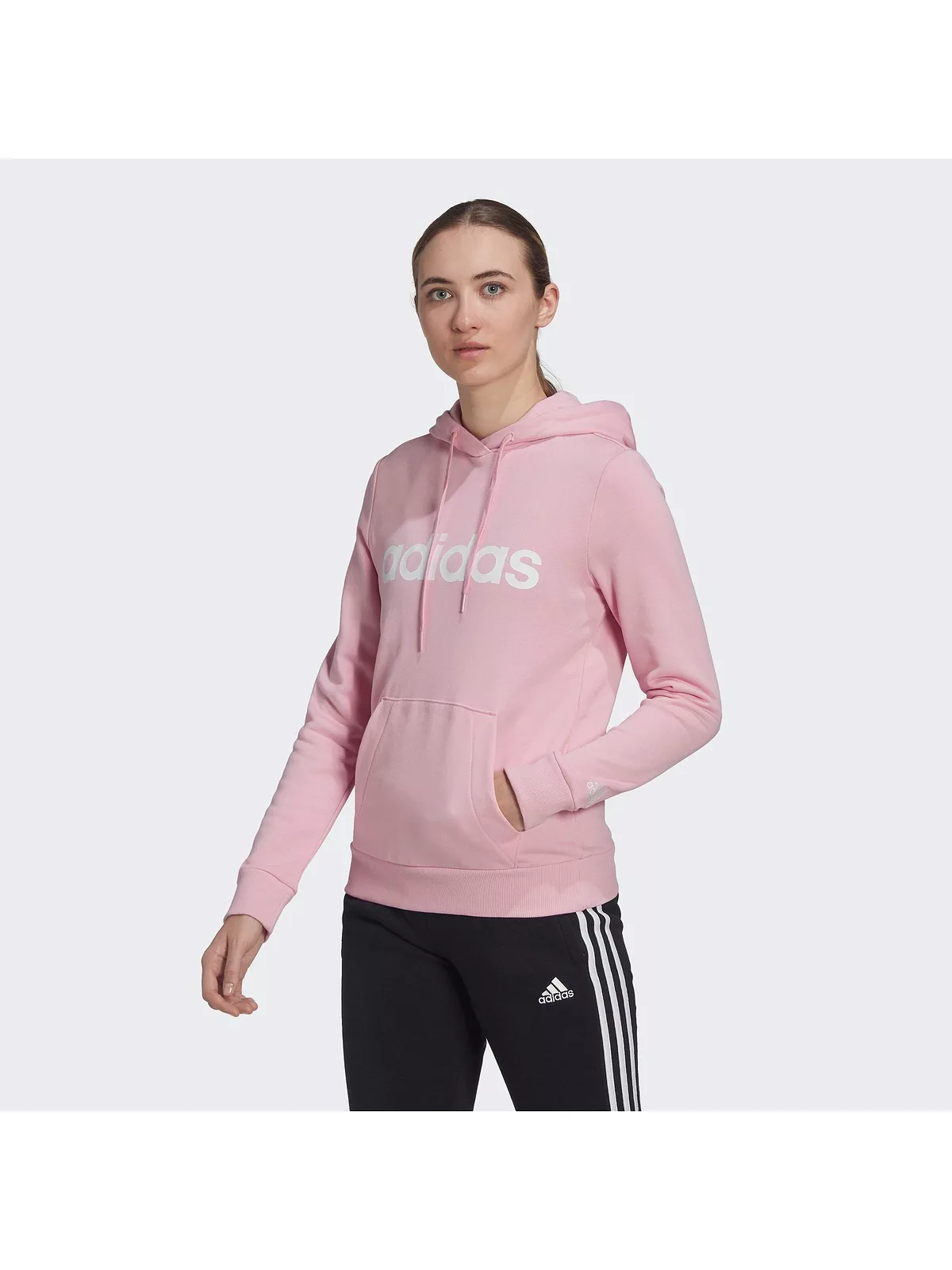 adidas Sportswear Kapuzensweatshirt "Große Größen", Saum und Ärmel mit Bünd günstig online kaufen