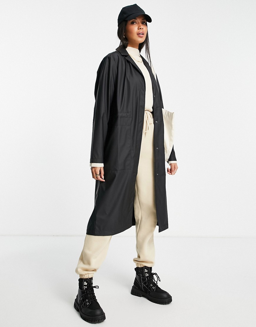 Rains 1835 – String – Trenchcoat in Schwarz günstig online kaufen