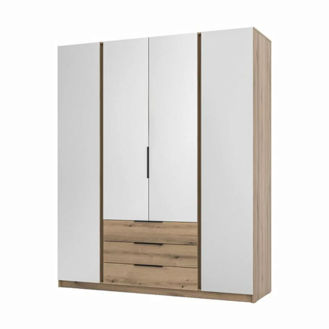 Beautysofa Kleiderschrank KAYA XIV mit Spiegel, mit Schubladen, 4-türig, Br günstig online kaufen