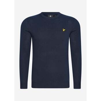 Lyle & Scott  Pullover Cotton merino crew neck jumper - dark navy günstig online kaufen