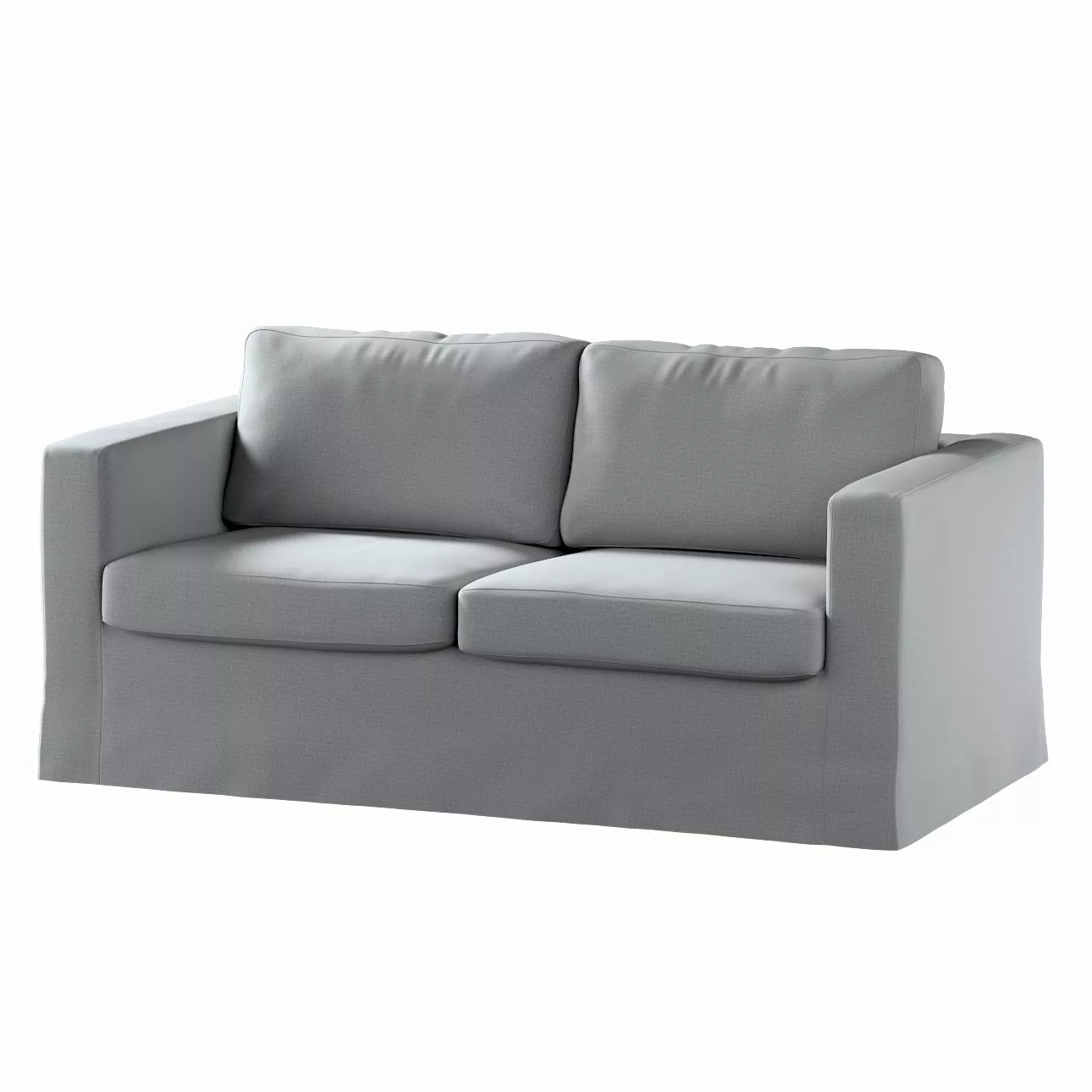 Bezug für Karlstad 2-Sitzer Sofa nicht ausklappbar, lang, dunklegrau, Sofah günstig online kaufen