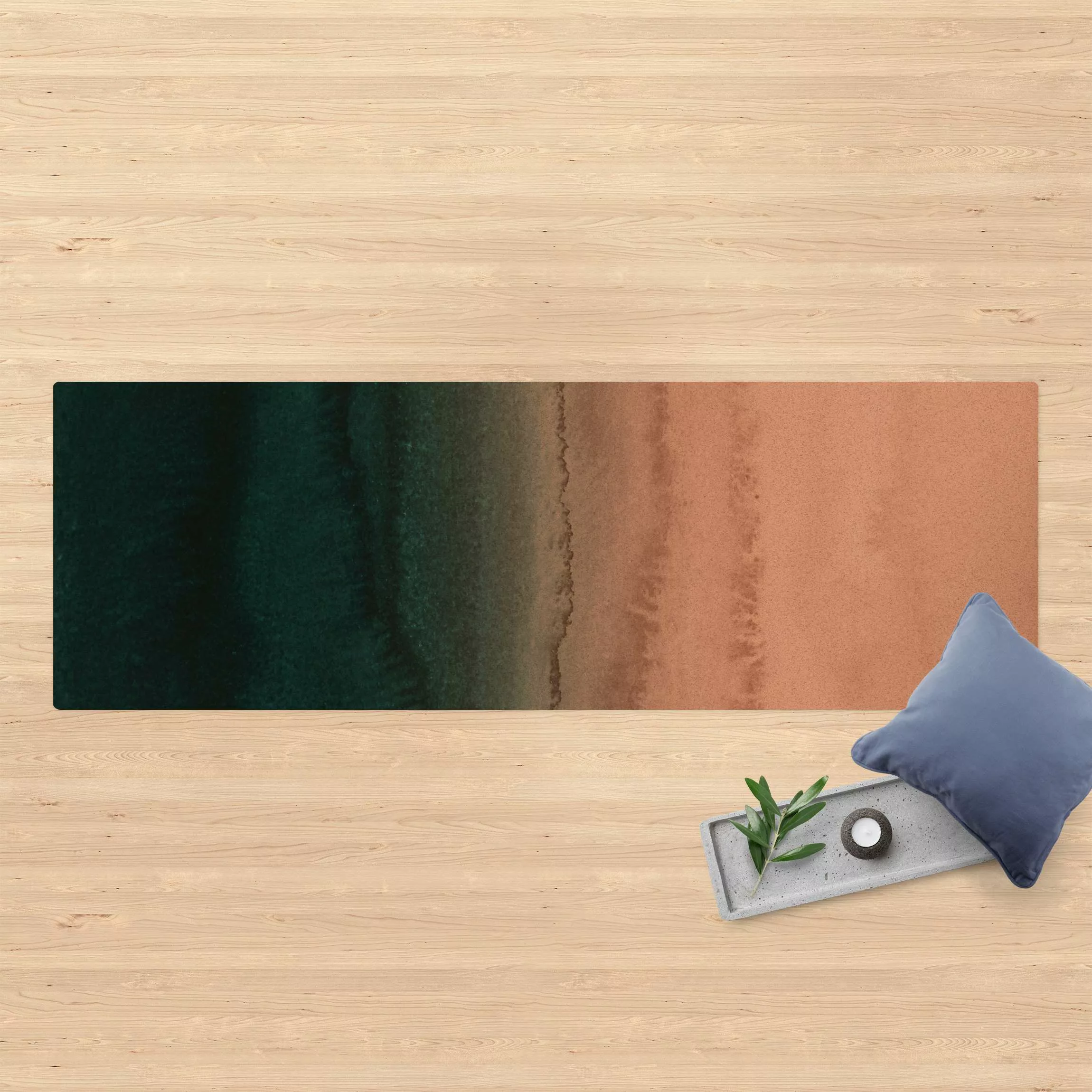 Kork-Teppich Spiel der Farben Meeresrauschen günstig online kaufen