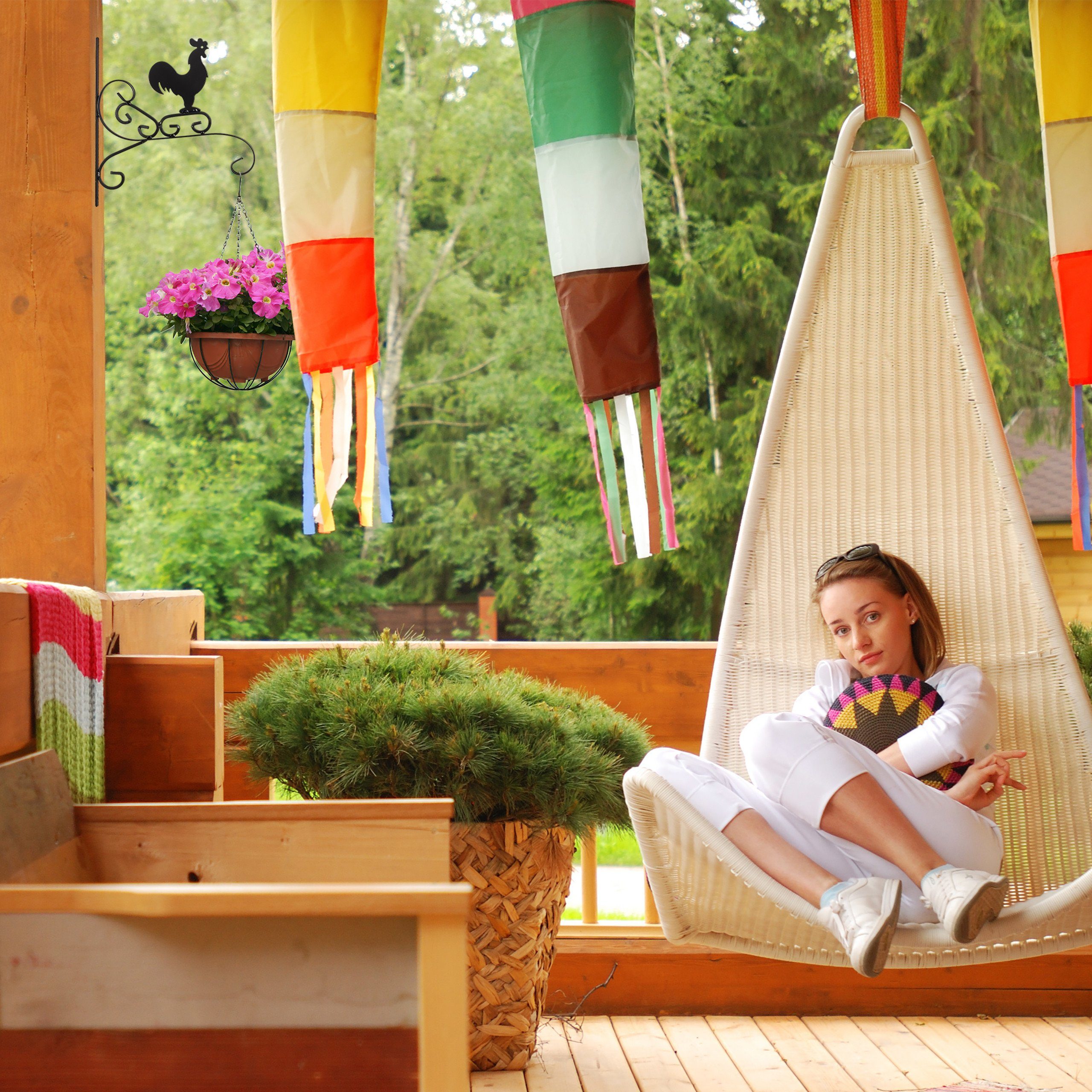 relaxdays Gartenfigur Blumenhaken mit verschiedenen Motiven, günstig online kaufen