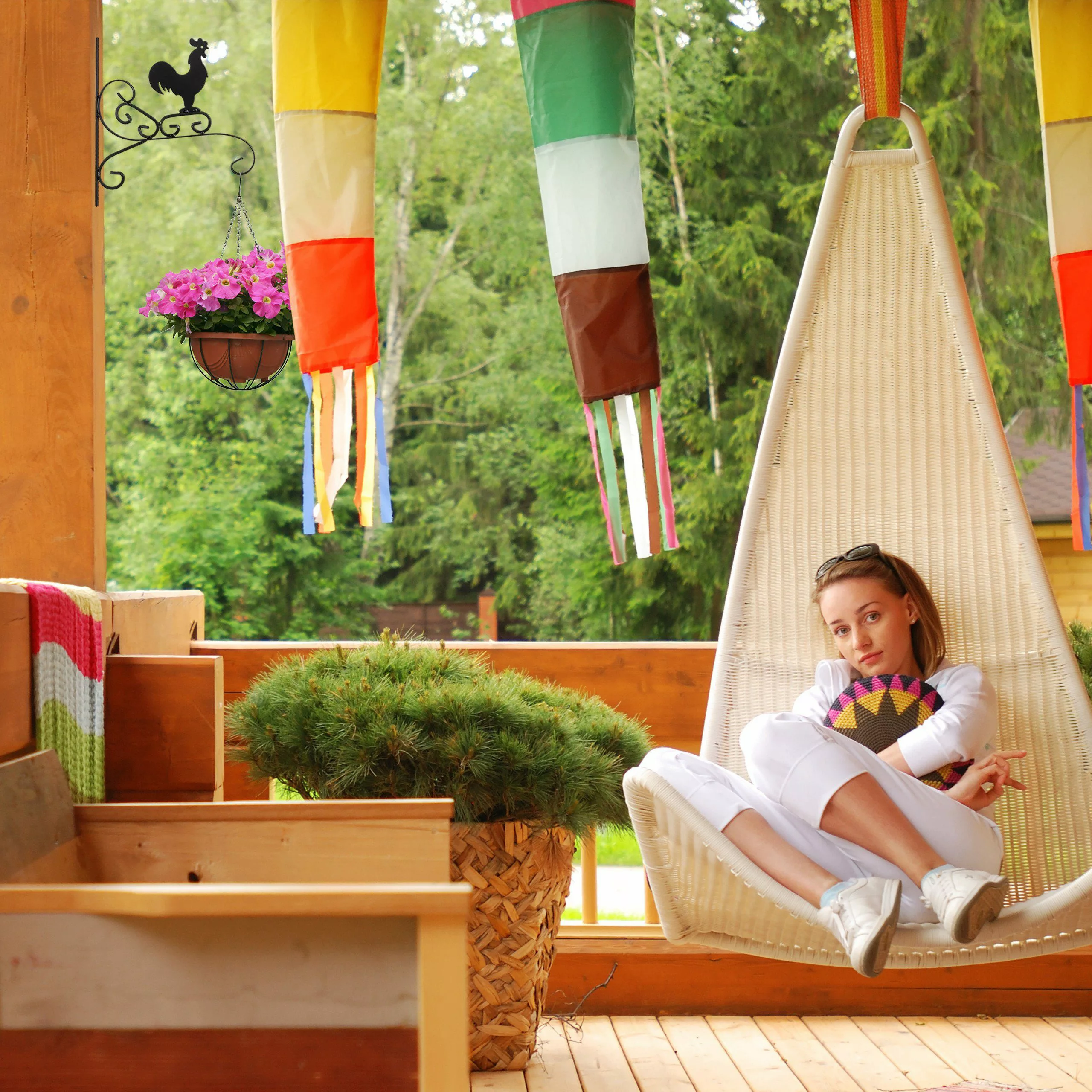 relaxdays Gartenfigur Blumenhaken mit verschiedenen Motiven, günstig online kaufen