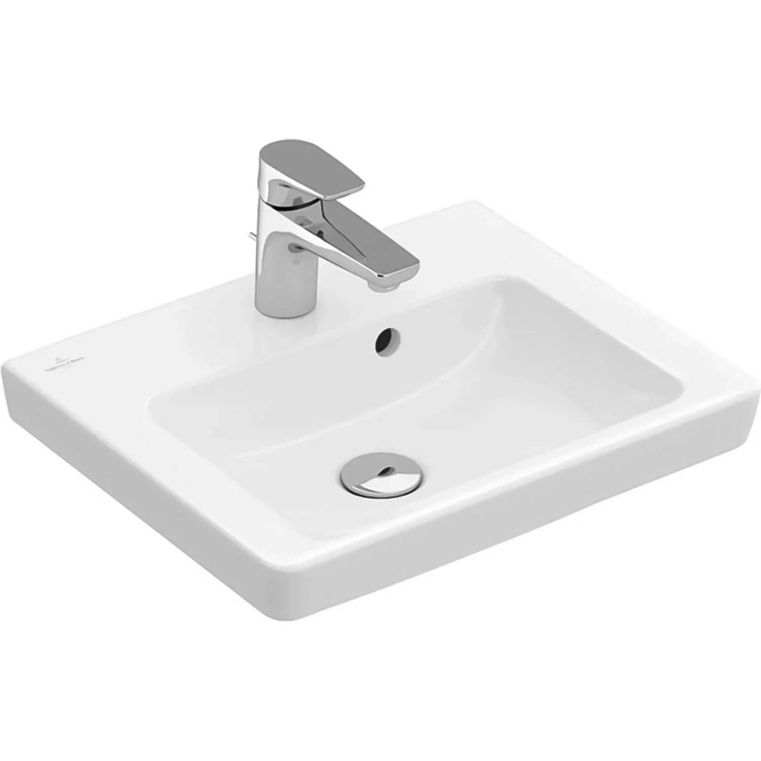 Villeroy & Boch Handwaschbecken Subway 2.0 Alpinweiß 45 cm mit Hahnloch günstig online kaufen