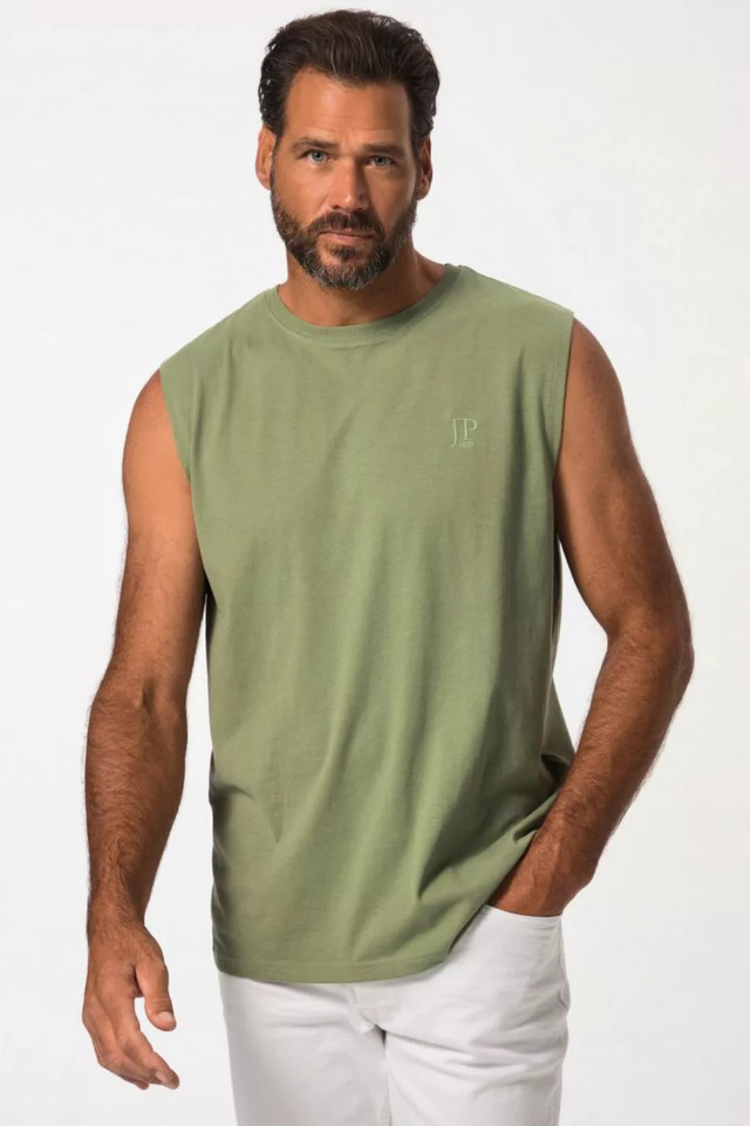 JP1880 T-Shirt Tanktop Basic-Qualität Melange-Jersey bis 8 XL günstig online kaufen