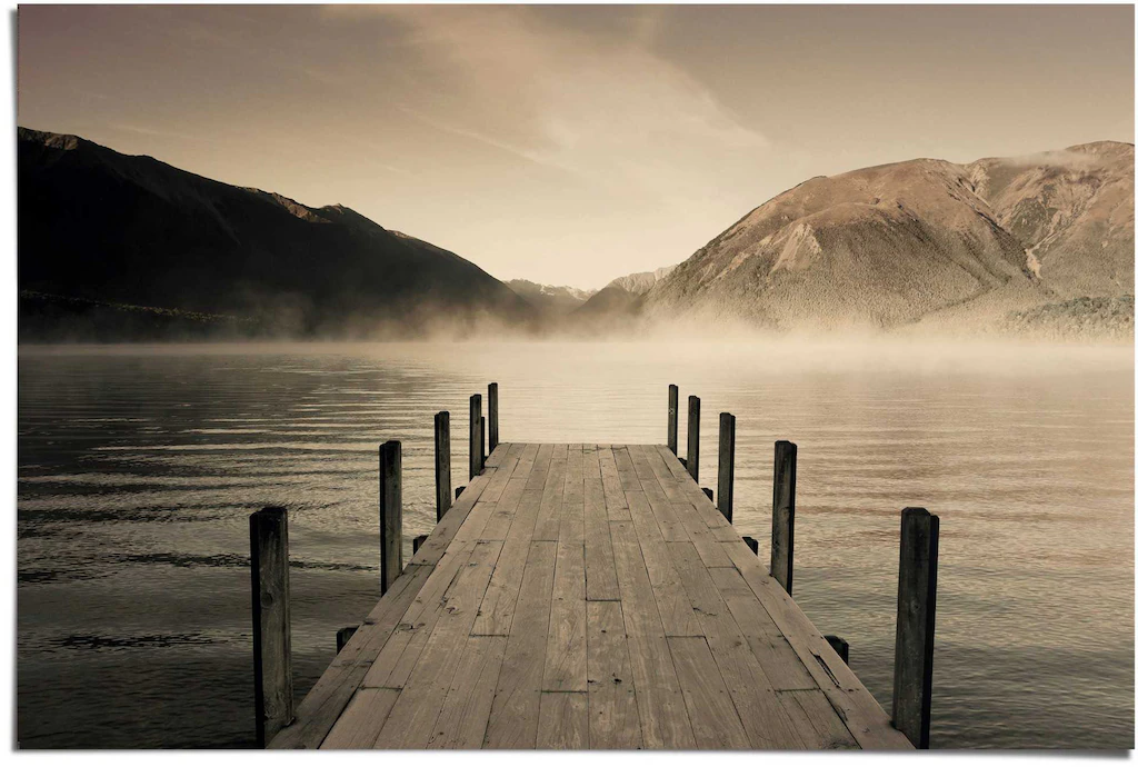 Reinders Poster "Steg Rotoiti See", (1 St.) günstig online kaufen