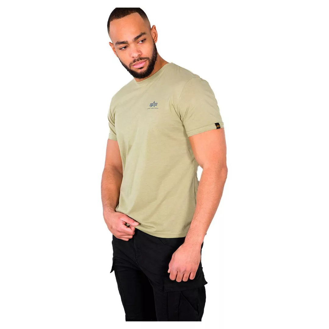 Alpha Industries Basic Small Logo Kurzärmeliges T-shirt 3XL Light Olive günstig online kaufen