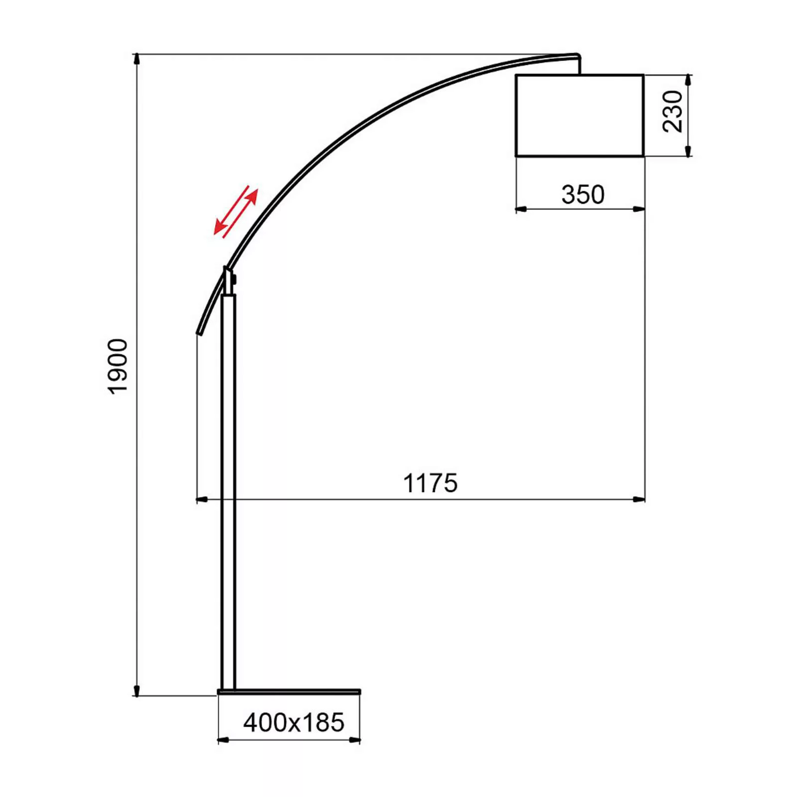 Aluminor Rainbow Stehlampe aus Metall, chrom günstig online kaufen