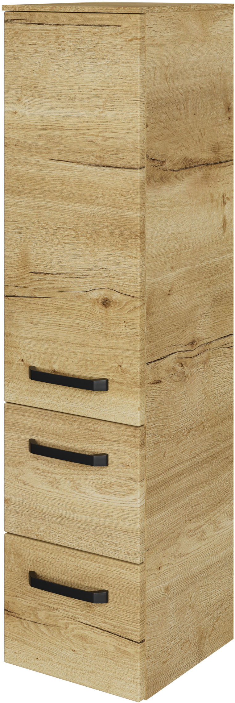 Saphir Midischrank Serie 4010 Badschrank 30cm breit, 1 Tür, 2 Schubladen, i günstig online kaufen