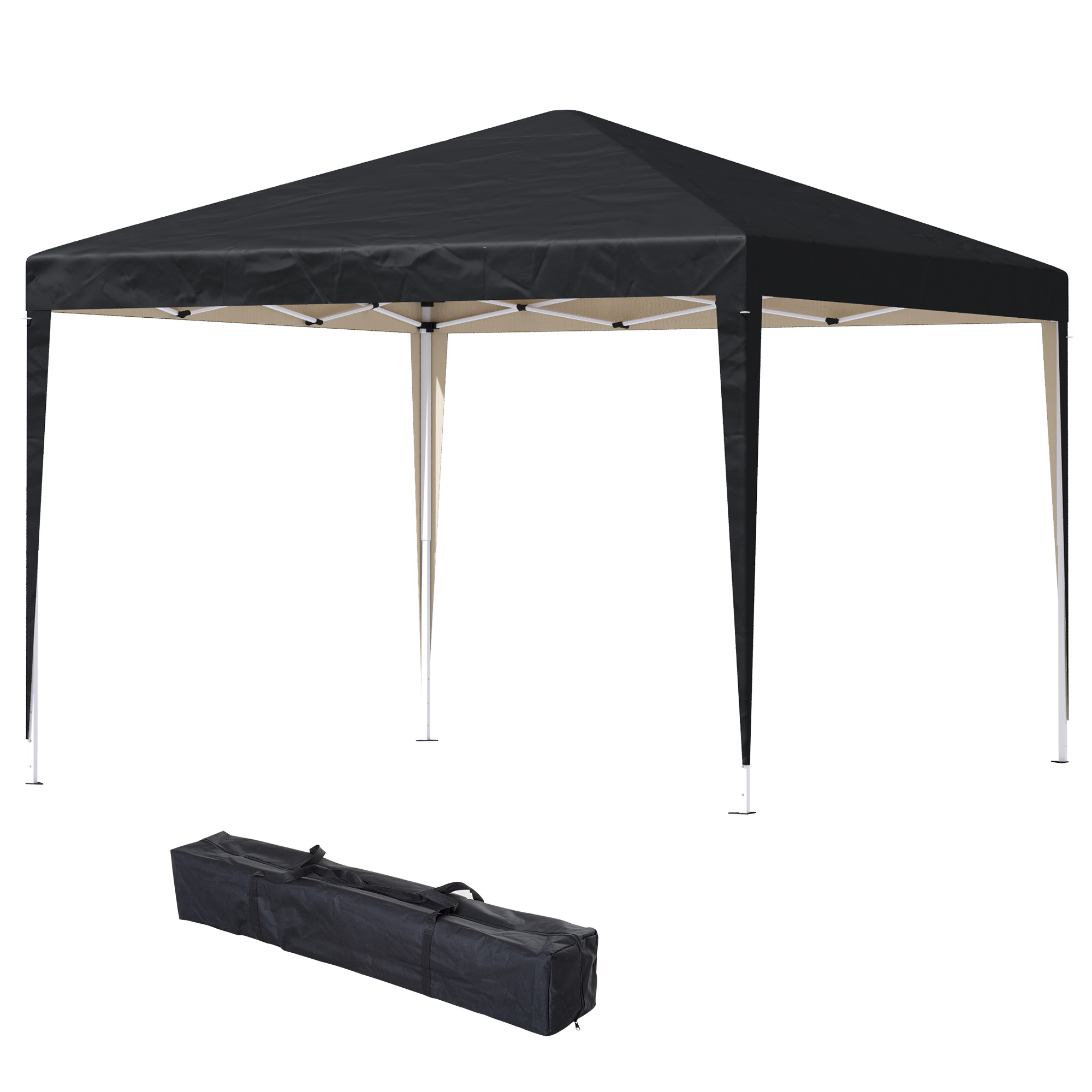 Outsunny Pavillon ca. 3x3m, wasserabweisend Stabil Winterfest Pop-up Faltpa günstig online kaufen