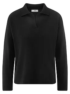 Polo-Pullover Peter Hahn schwarz günstig online kaufen