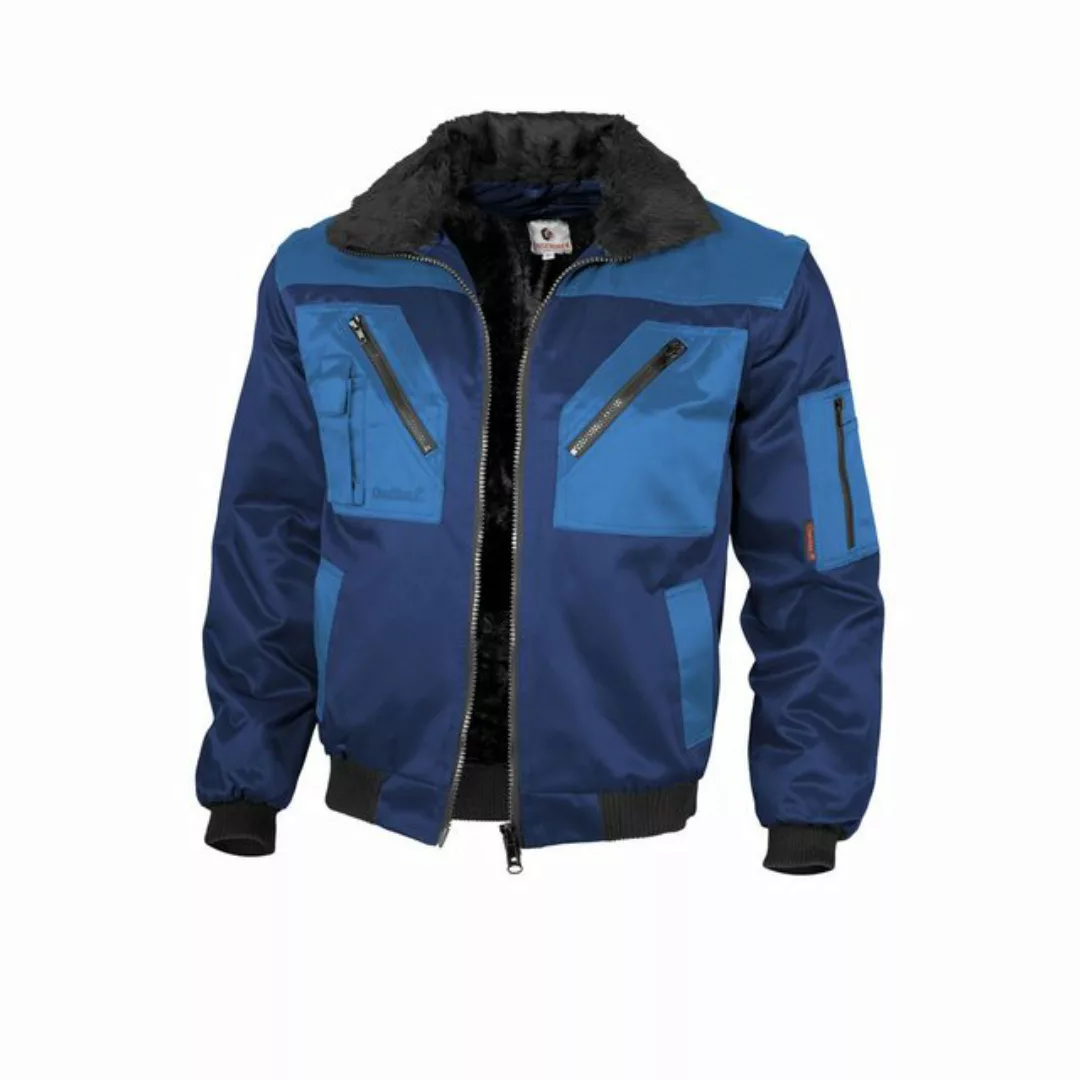 Qualitex Workwear Pilotenjacke Pilotenjacke zweifarbig marine/royal, Gr. M günstig online kaufen