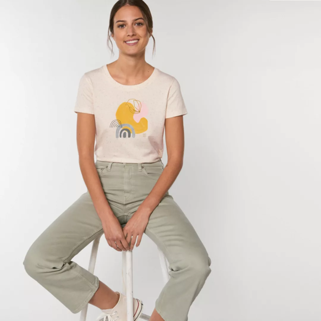 Reine Bio Baumwolle - T-shirt Tailliert / Happy Day günstig online kaufen