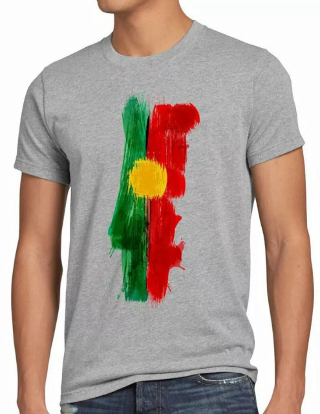 style3 Print-Shirt Herren T-Shirt Flagge Portugal Fußball Sport WM EM Fahne günstig online kaufen