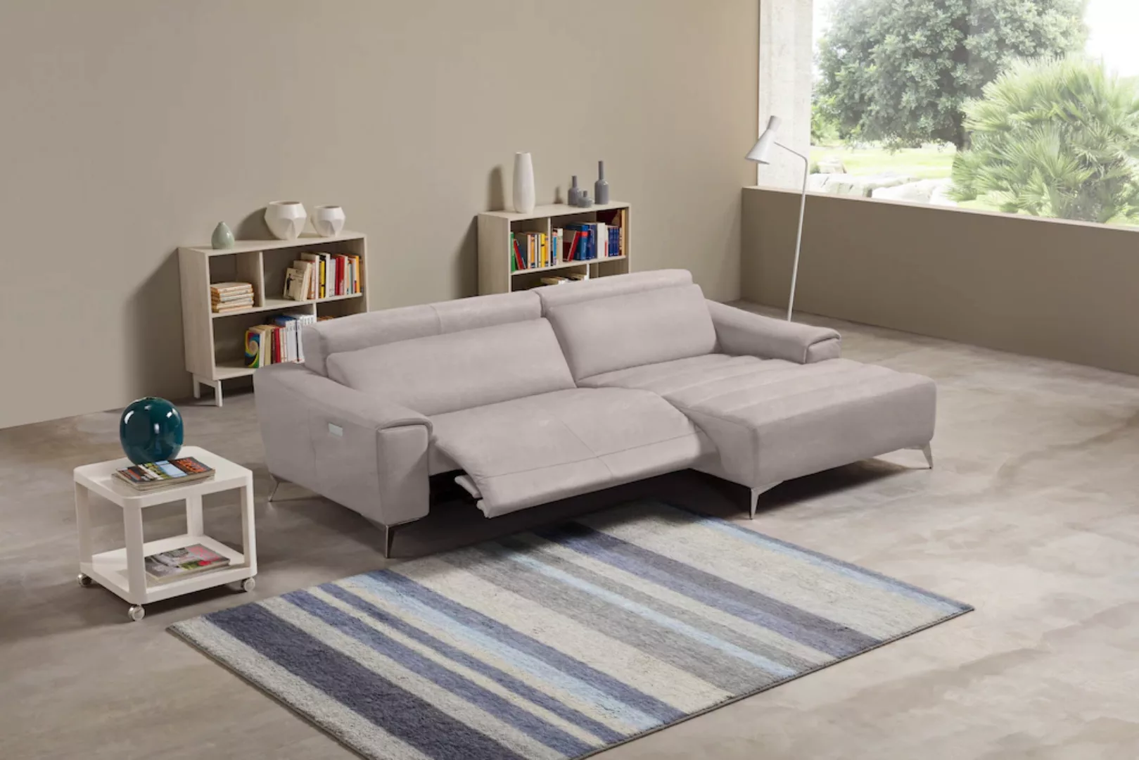 Egoitaliano Ecksofa »Suzette, Designsofa mit hohem Sitzkomfort«, mit Recami günstig online kaufen