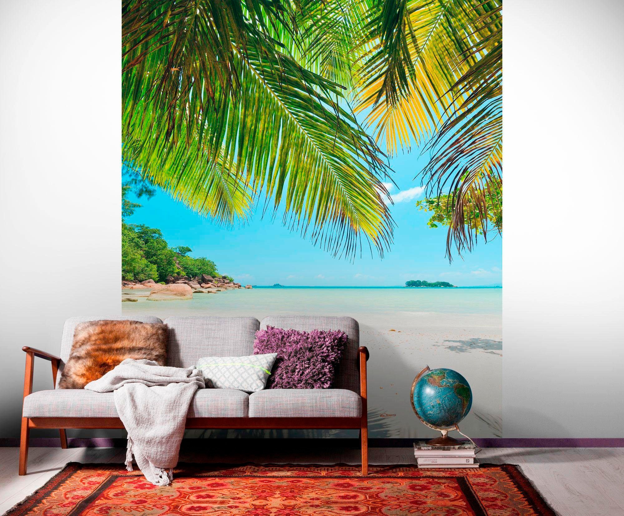 Komar Vliestapete »Digitaldruck Vlies - Under The Palmtree - Größe 200 x 25 günstig online kaufen