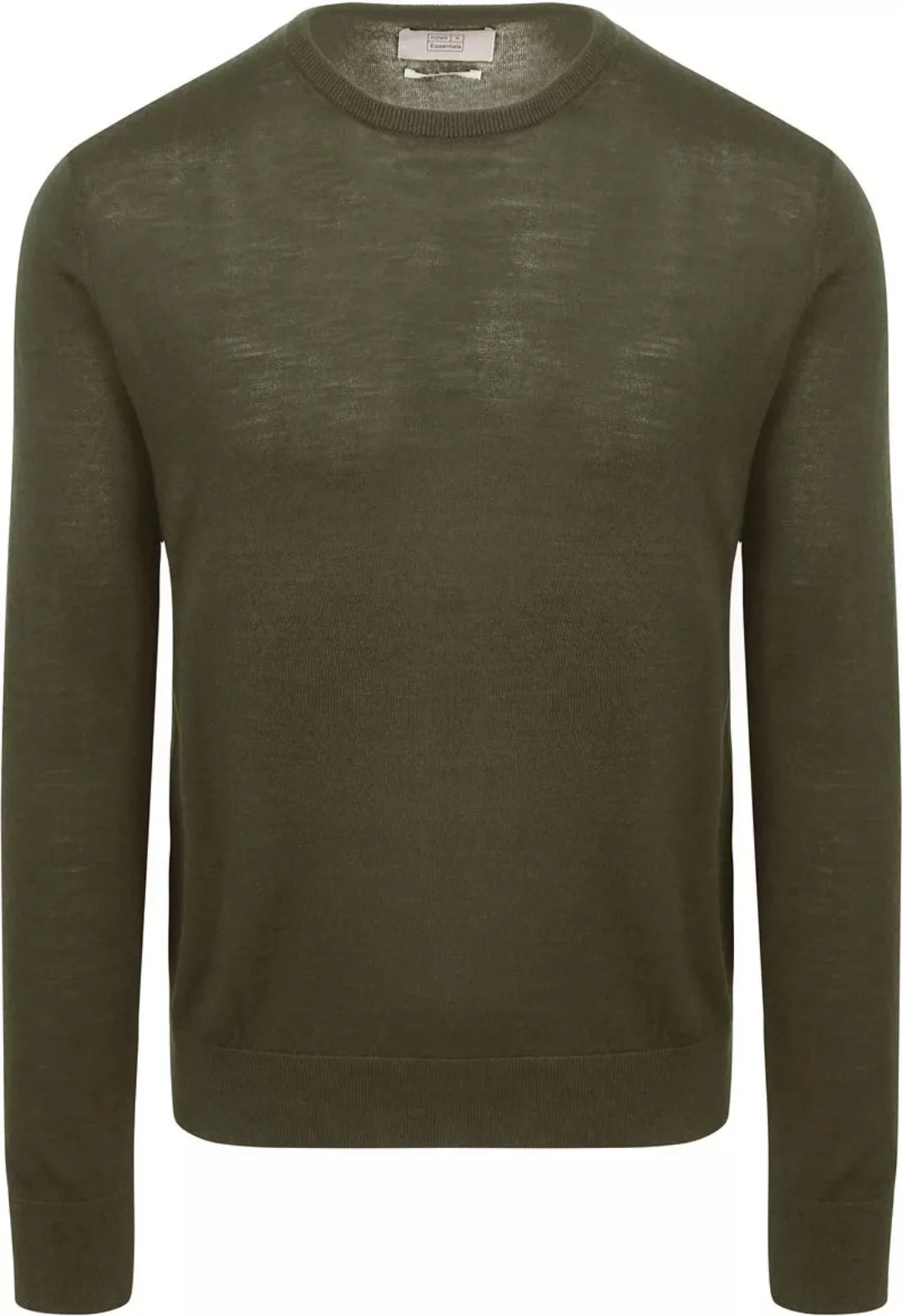 King Essentials The John Pullover Merino Army Grün - Größe M günstig online kaufen