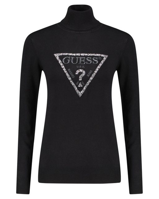 Guess Strickpullover Damen Rollkragenpullover PIPER TRIANGLE LOGO (1-tlg) günstig online kaufen