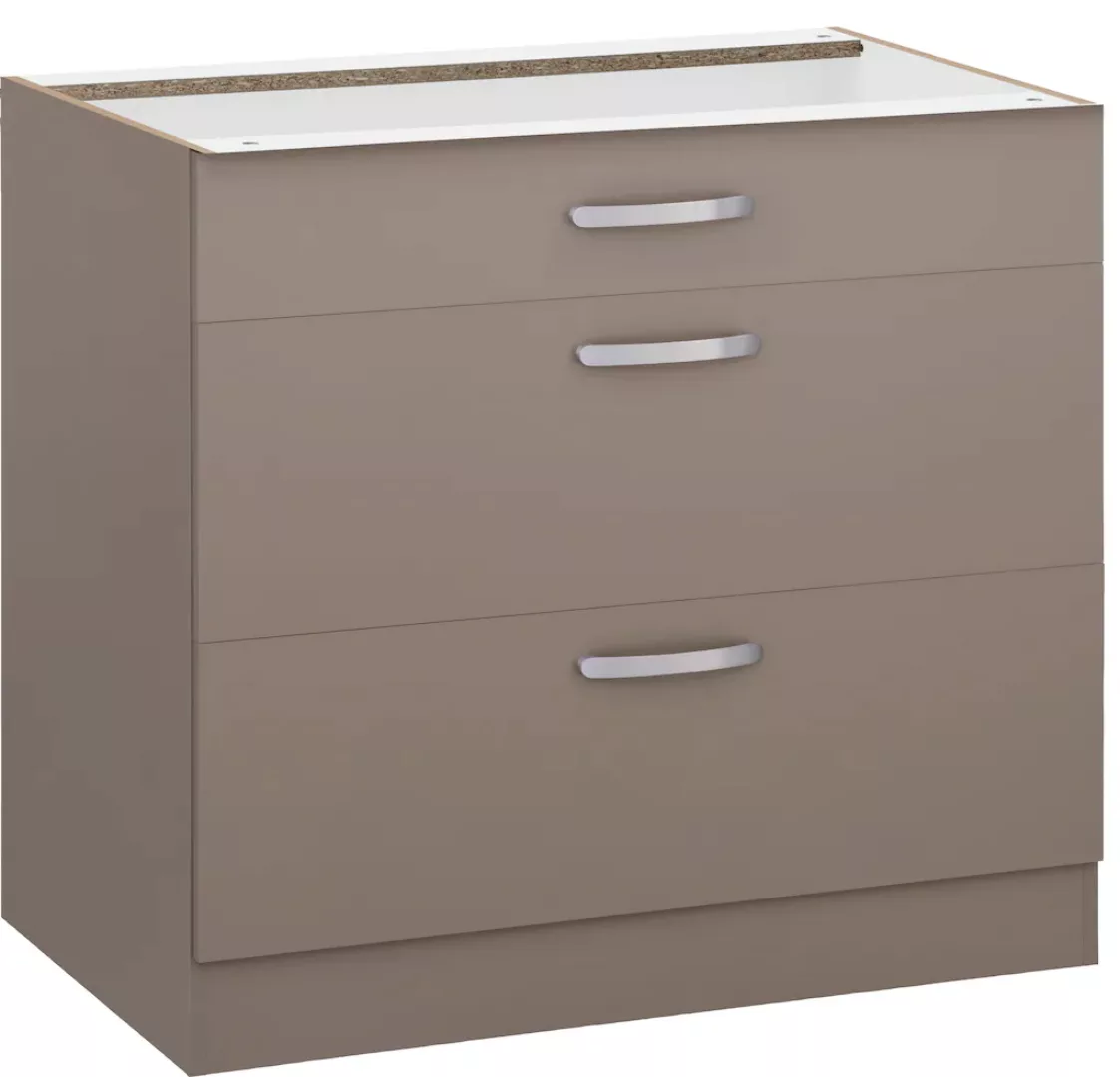 wiho Küchen Unterschrank "Kansas", 90 cm breit, mit 2 großen Auszügen ohne günstig online kaufen