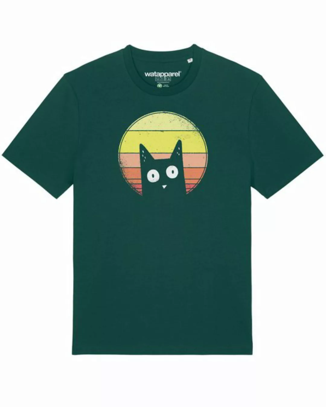 wat? Apparel Print-Shirt Sunset Cat (1-tlg) günstig online kaufen