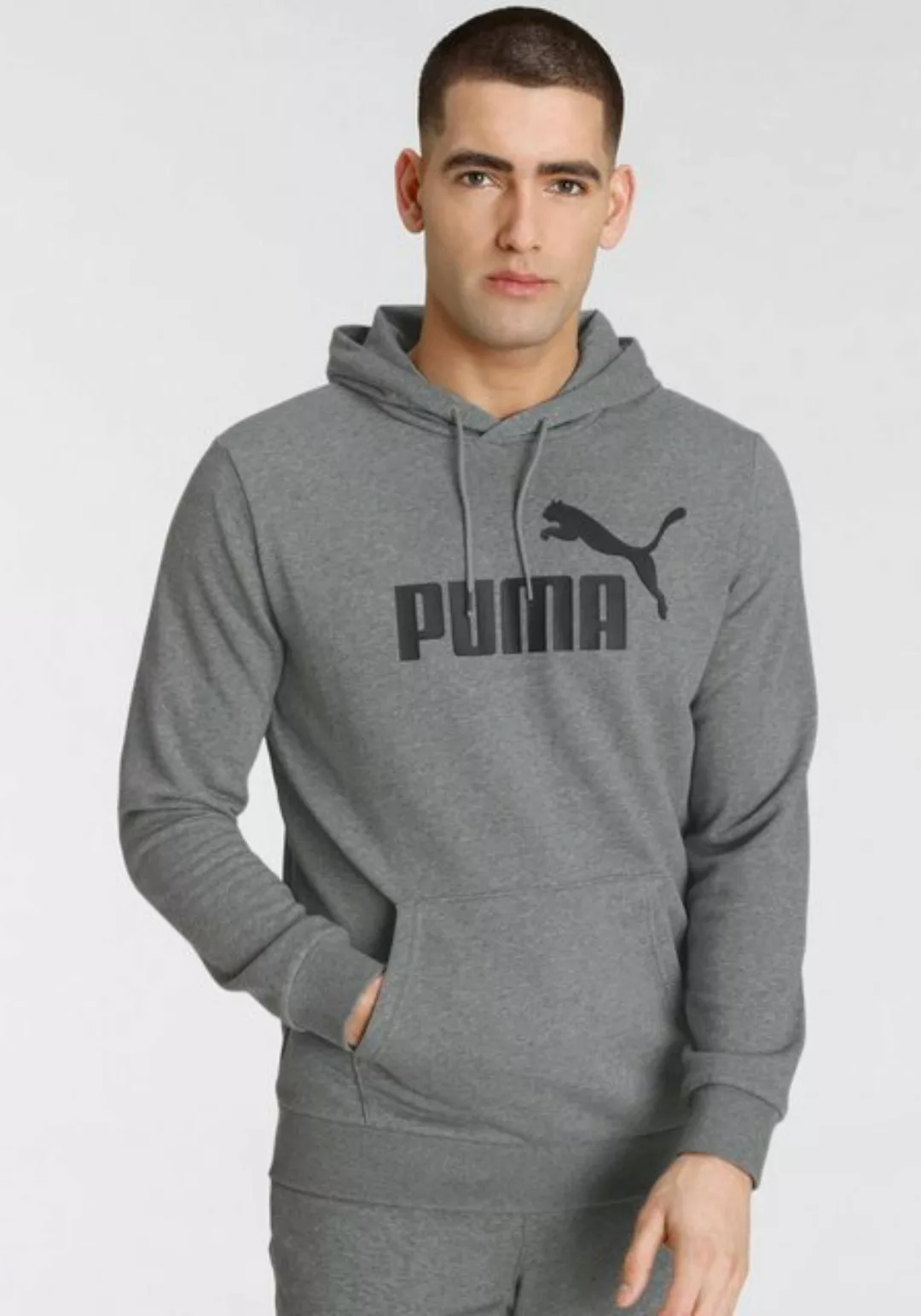 PUMA Essentials Big Logo Herren Hoodie | Mit Heide | Grau | Größe: S günstig online kaufen