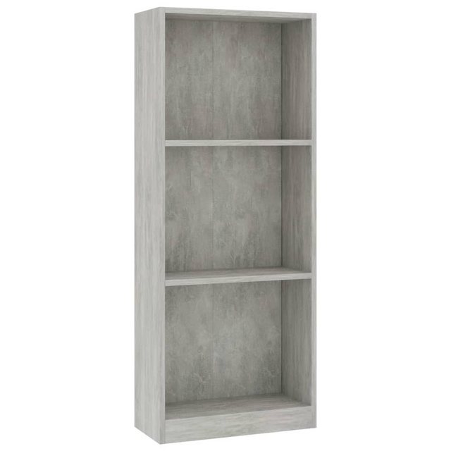 furnicato Bücherregal 3 Fächer Betongrau 40x24x109 cm Holzwerkstoff, 1-tlg. günstig online kaufen