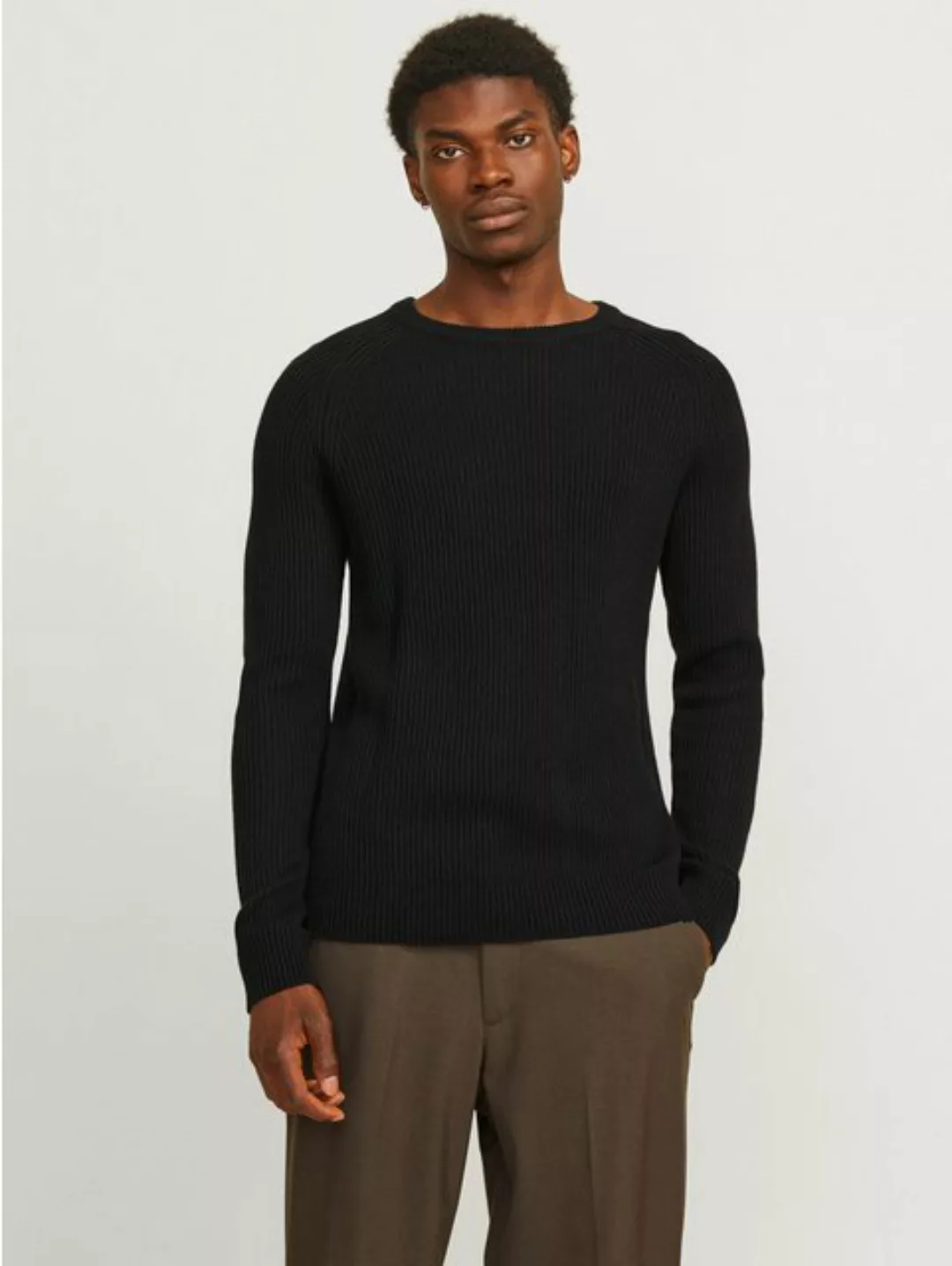 Jack & Jones Rundhalspullover JJPANNEL KNIT CREW NECK AW24 günstig online kaufen