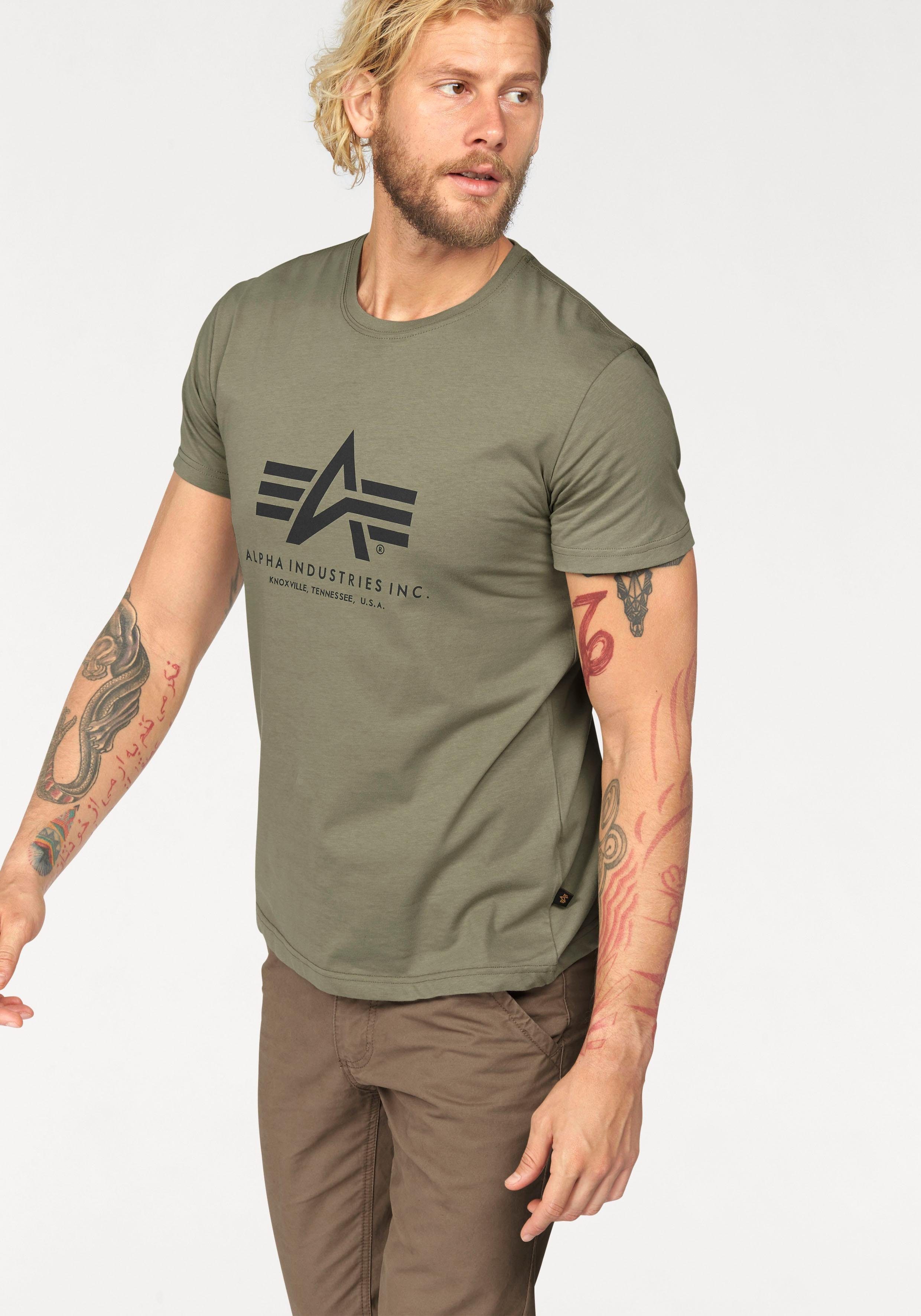 Alpha Industries T-Shirt "Alpha Industries Men - T-Shirts Basic T-Shirt BL" günstig online kaufen